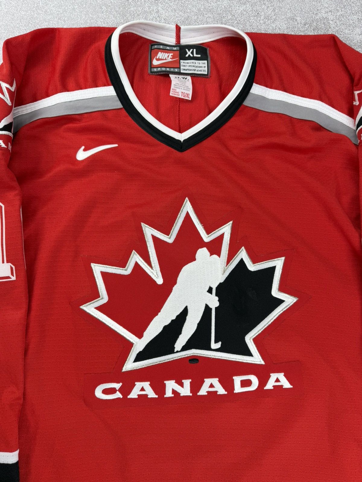 Nike Vintage Nike Team Canada Hockey Jersey Red Custom MYRIAM #16 Size US XL / EU 56 / 4 - 4 Thumbnail