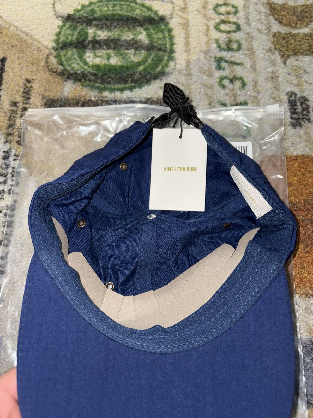 Aime Leon Dore Aime Leon Dore Script Sport Hat Navy Size ONE SIZE - 4 Thumbnail