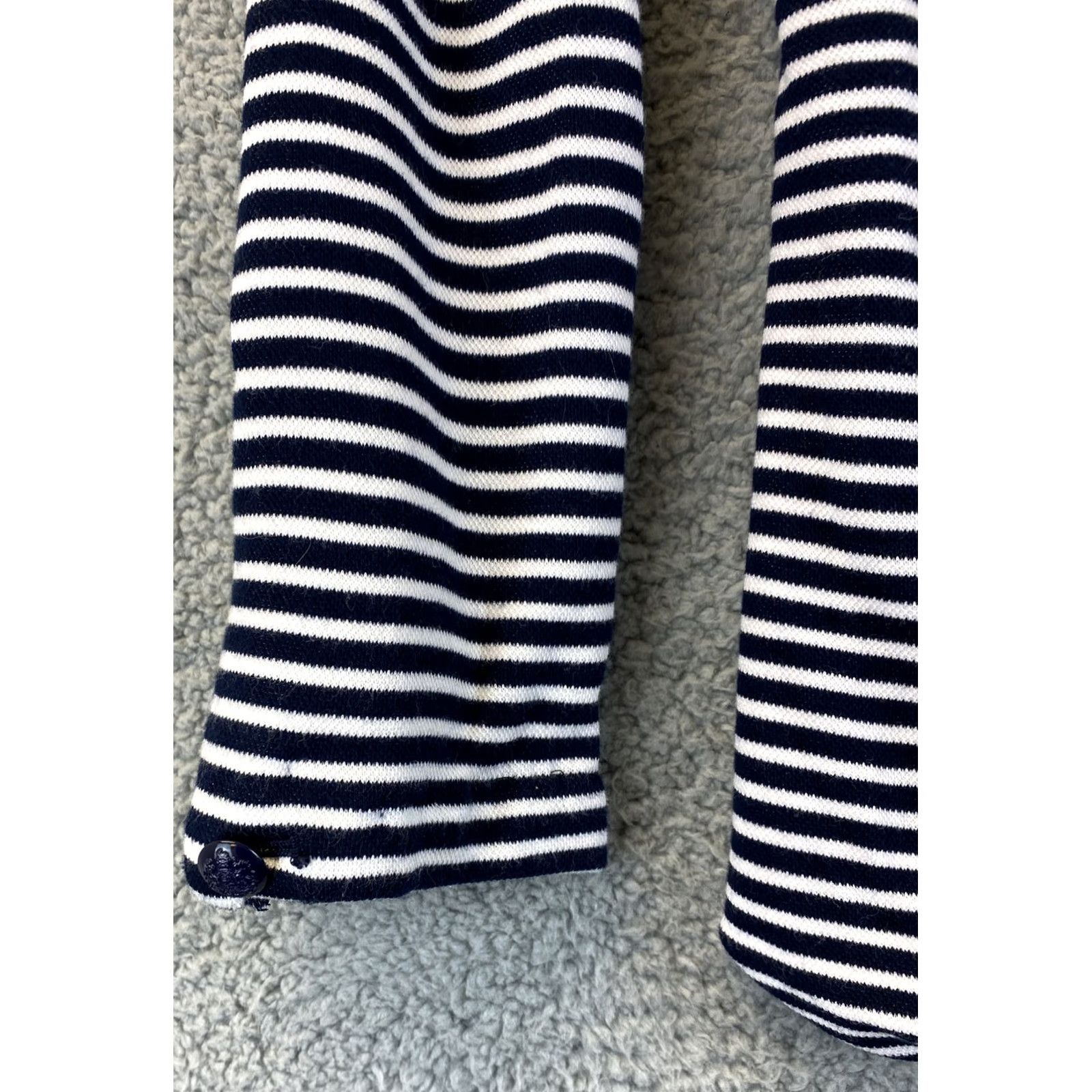 Ralph Lauren Ralph Lauren Blazer Jacket Women L Striped Button Lined 3/4 Sleeve Black White Peter Pan Collar Size L / US 10 / IT 46 - 7 Thumbnail