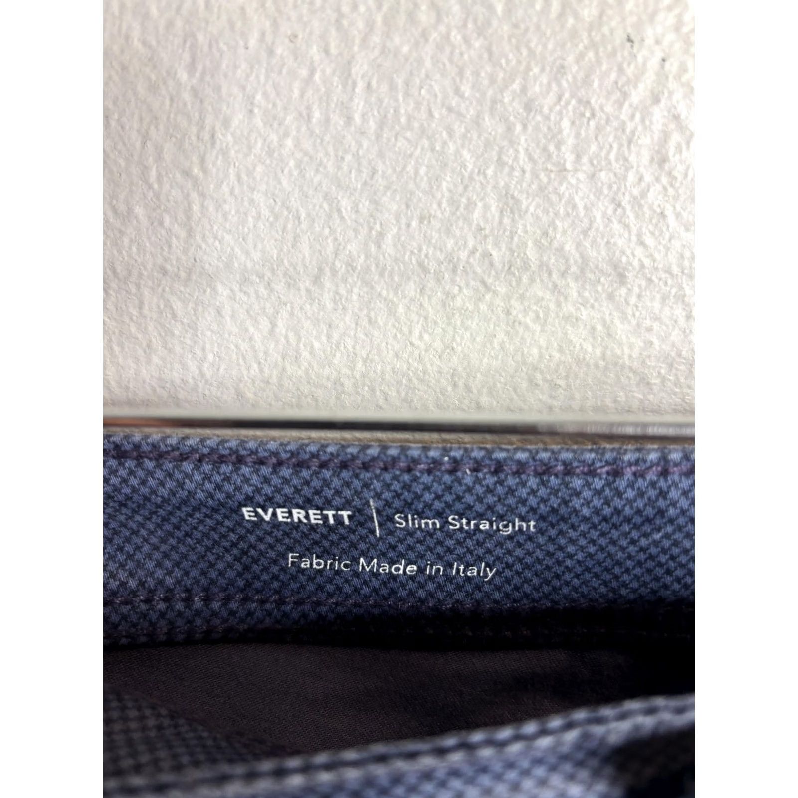 Vintage AG Adriano Goldschmied Everett Jeans Mens 44x33 Blue Slim Straight Geometric Denim 5-Pocket N/A Size US 44 / EU 60 - 5 Thumbnail