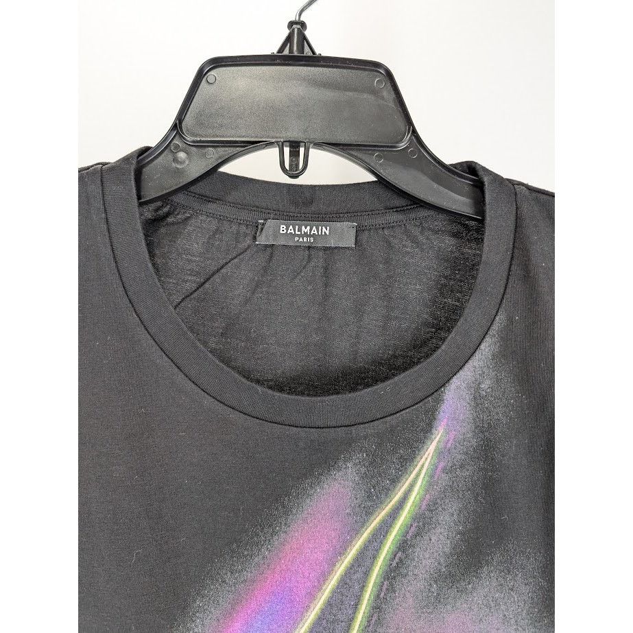 Balmain o1rshd1 Q:2 / Logo T-Shirt in Black Size US M / EU 48-50 / 2 - 3 Thumbnail
