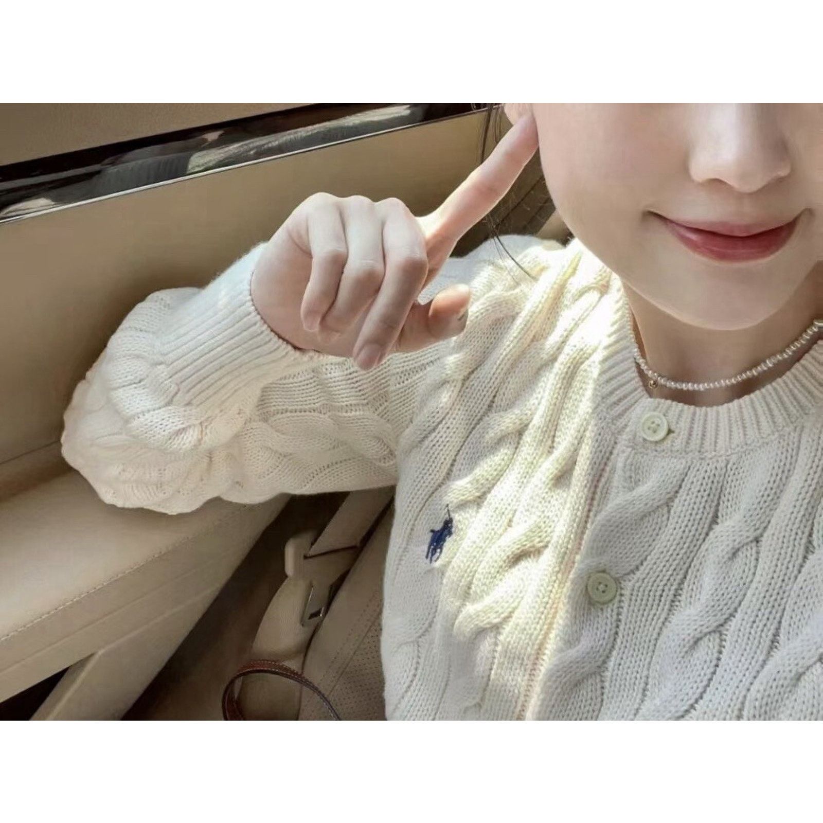 Ralph Lauren Polo Ralph Lauren Women Cotton Cardigan Sweater Cream XL Size XL / US 12-14 / IT 48-50 - 6 Thumbnail
