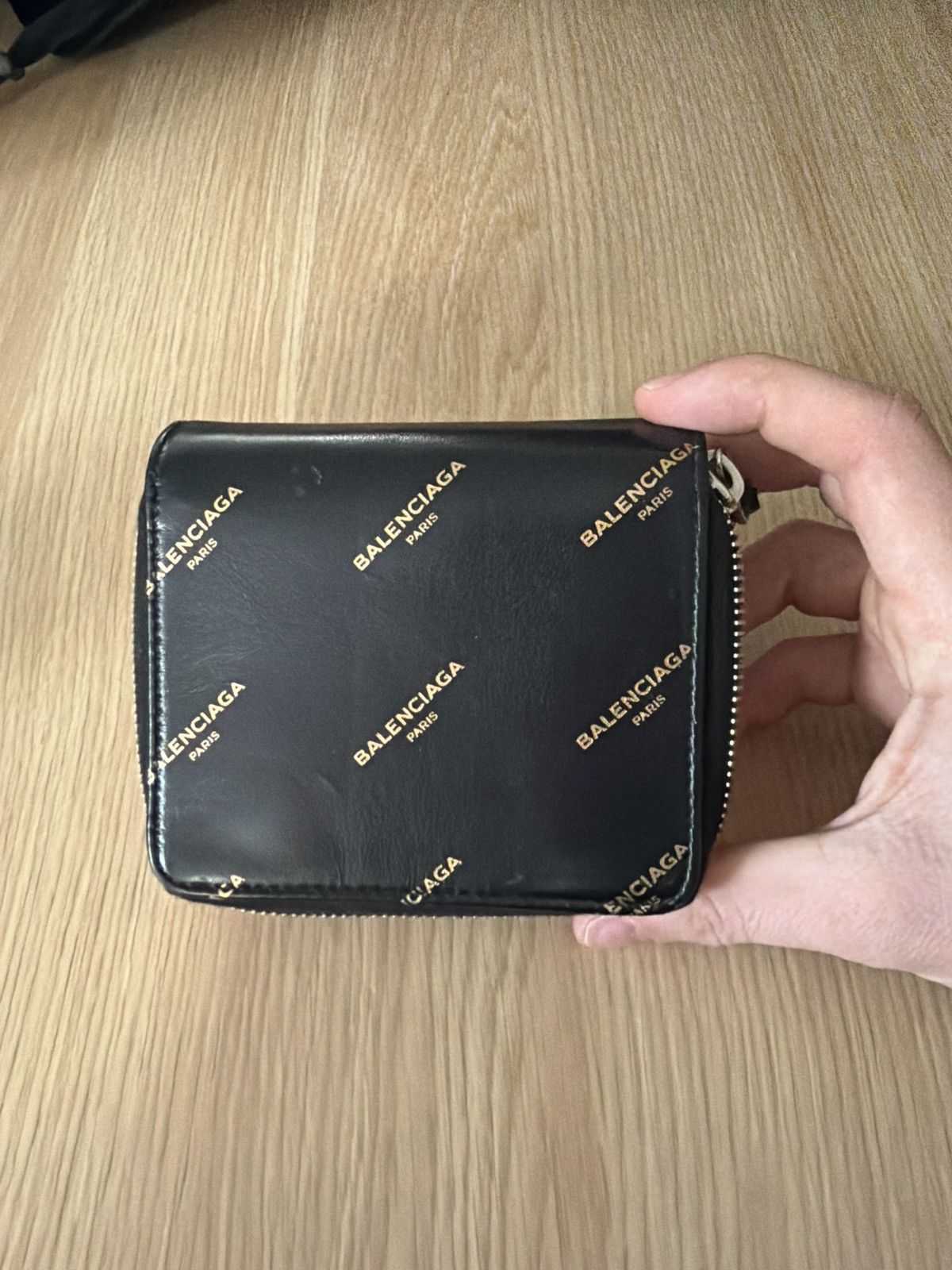 Balenciaga Balenciaga Monogram Wallet Size ONE SIZE - 9 Thumbnail