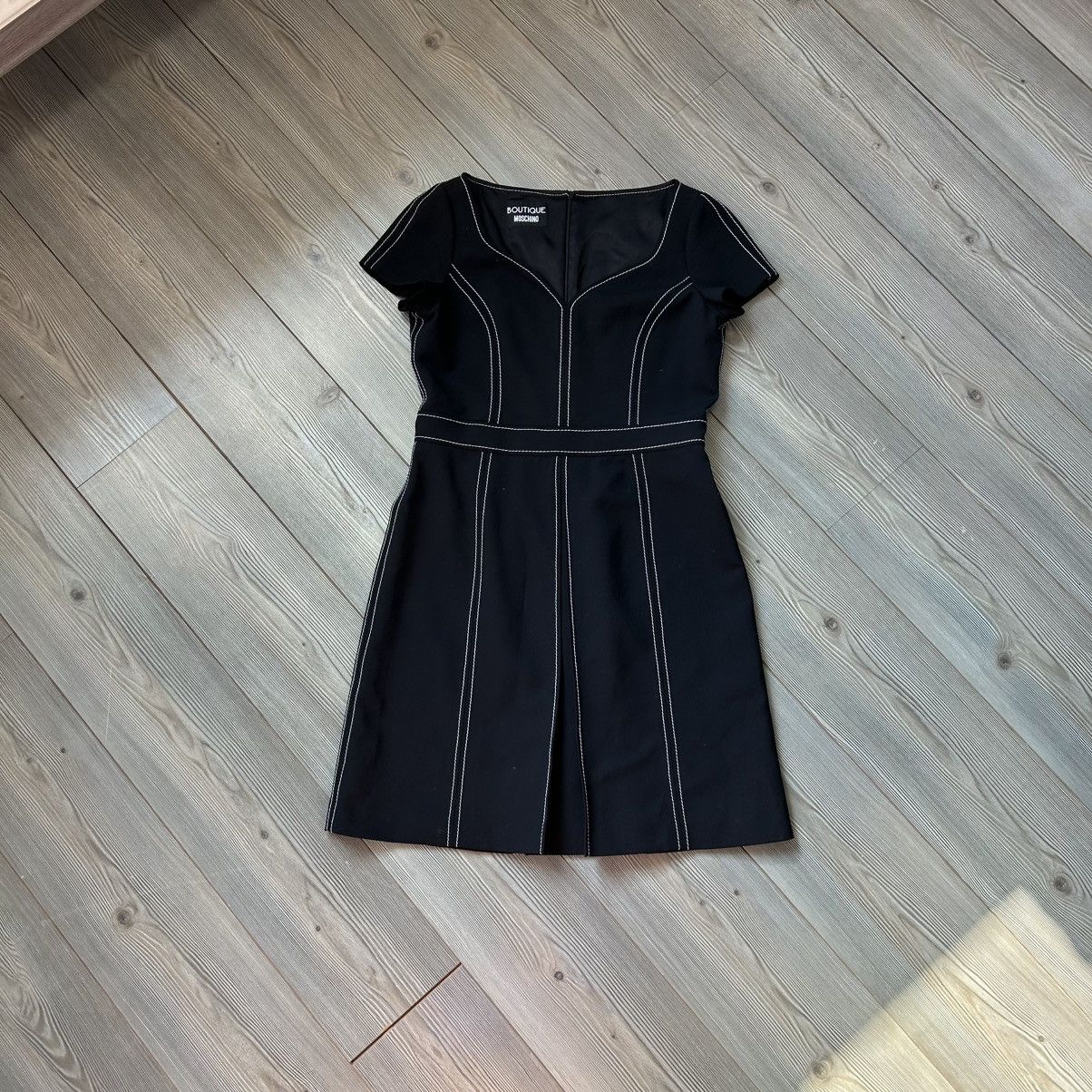 Boutique Moschino Moschino Boutique Contrast Stitch Tailored Dress Size XL / US 12-14 / IT 48-50 - 9 Thumbnail