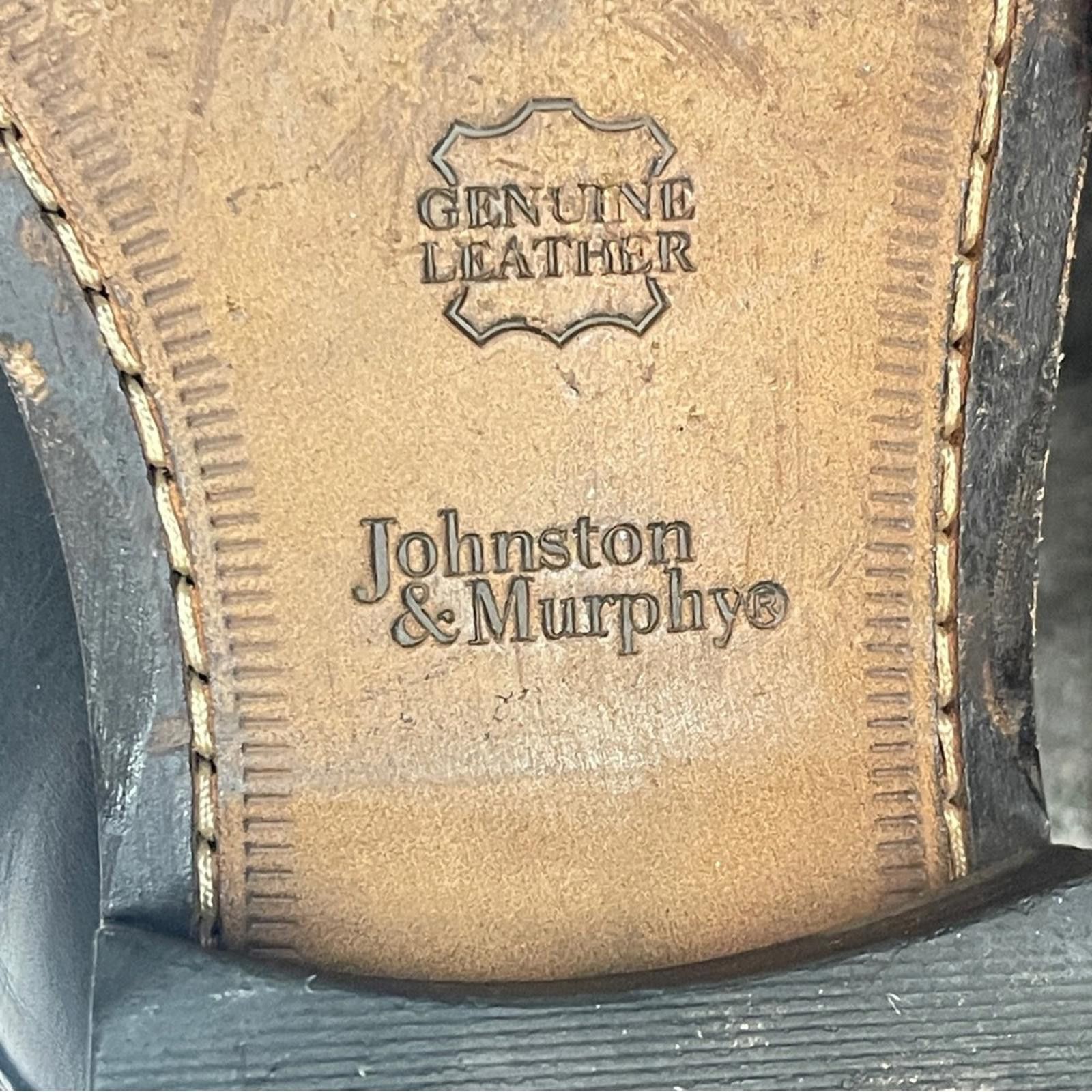 Johnston & Murphy Johnston & Murphy Black Men's Leather Dress Shoes size 9 Size US 9 / EU 42 - 8 Thumbnail