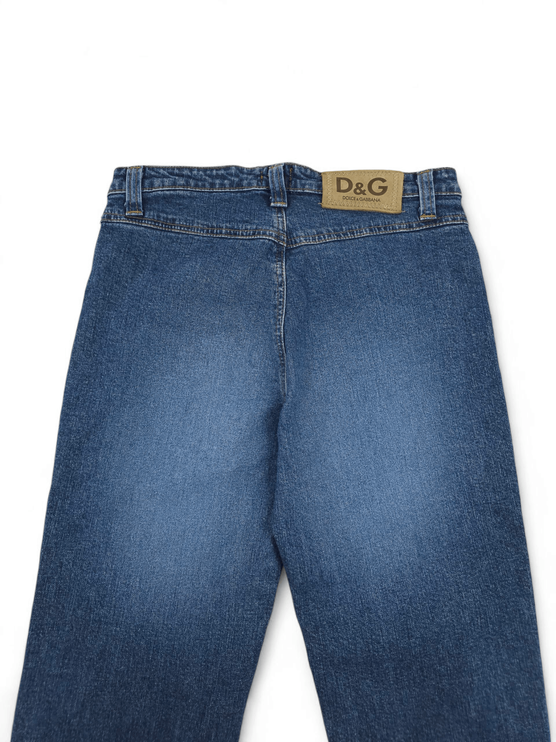 Dolce & Gabbana 💎 Vintage Y2K D&G Dolce & Gabbana Jeans Bootcut Low Rise Size 28" / US 6 / IT 42 - 8 Thumbnail