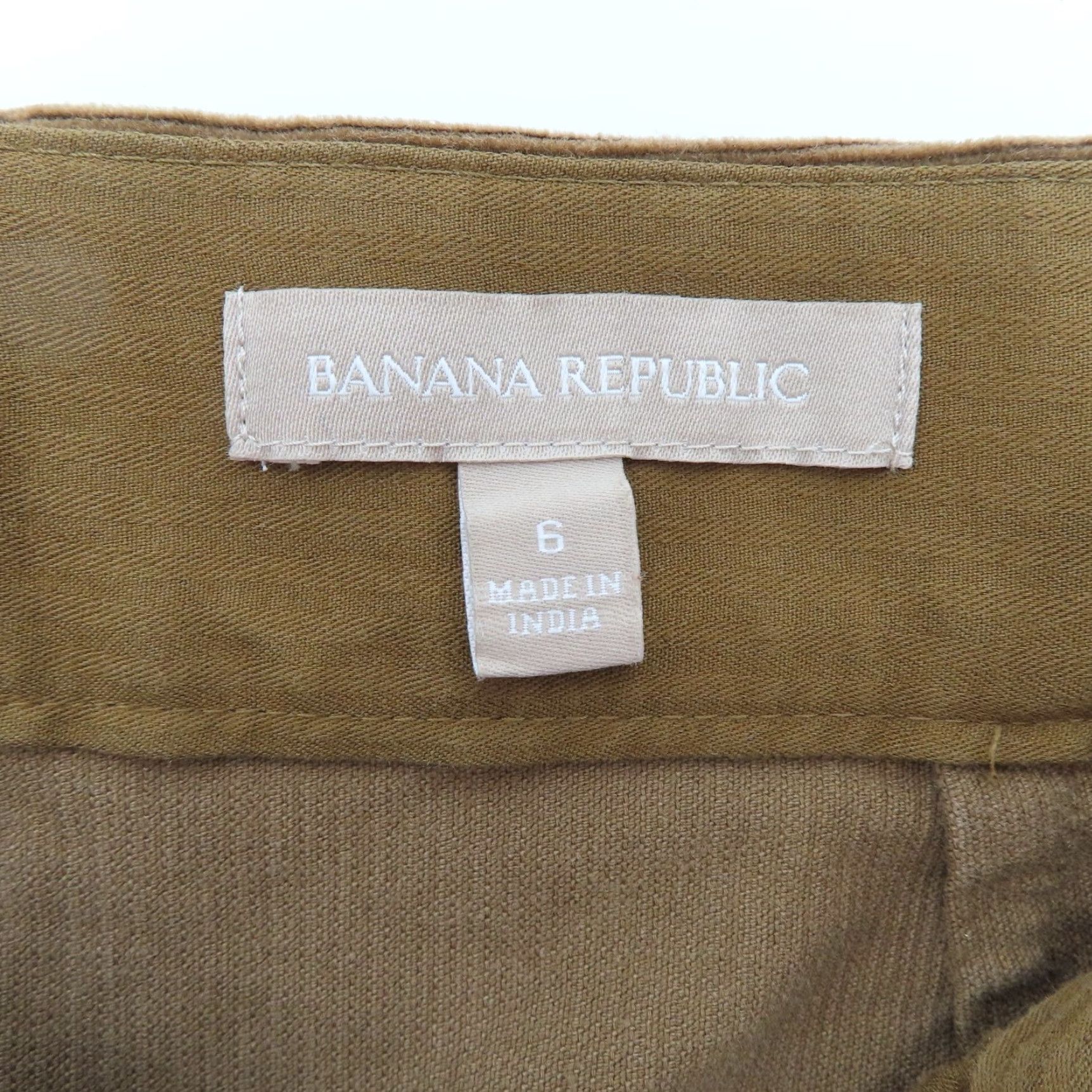Banana Republic Banana Republic Skirt Pencil 6 Brown Corduroy Zip Back Vintage No Size 28" / US 6 / IT 42 - 4 Thumbnail