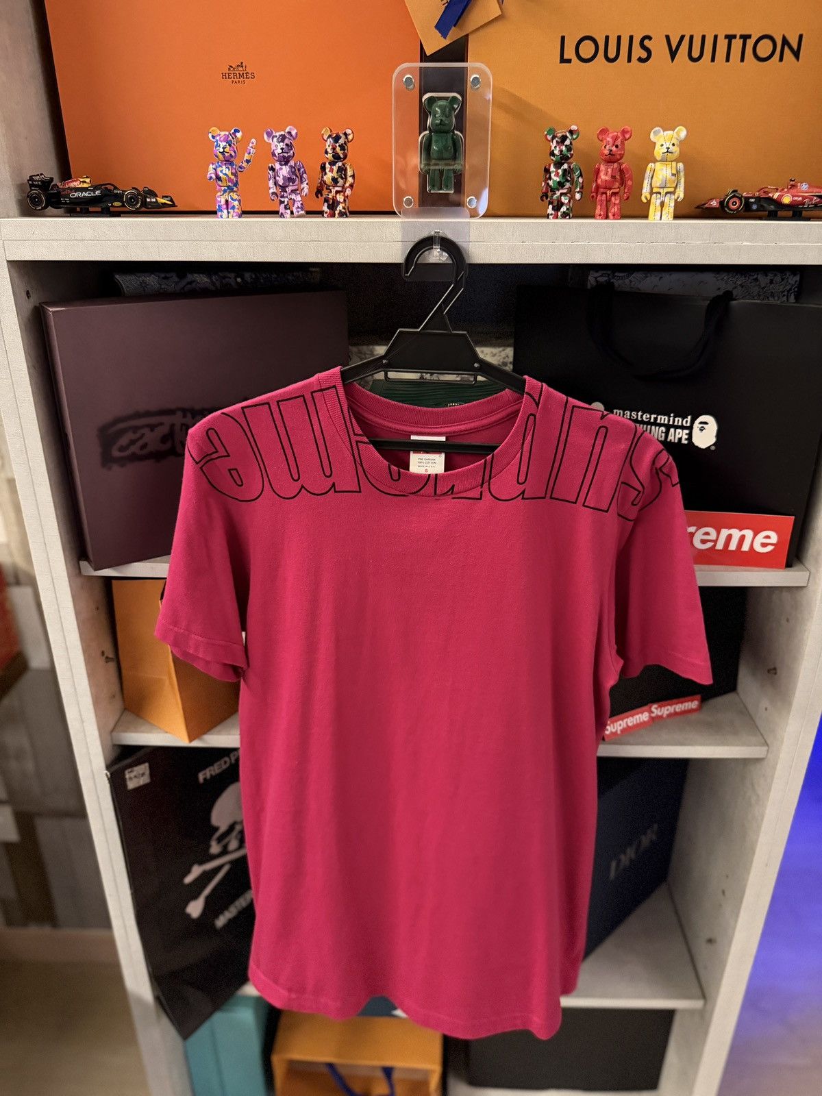 Supreme Supreme Upside Down Tee Magenta Size US S / EU 44-46 / 1 - 3 Thumbnail