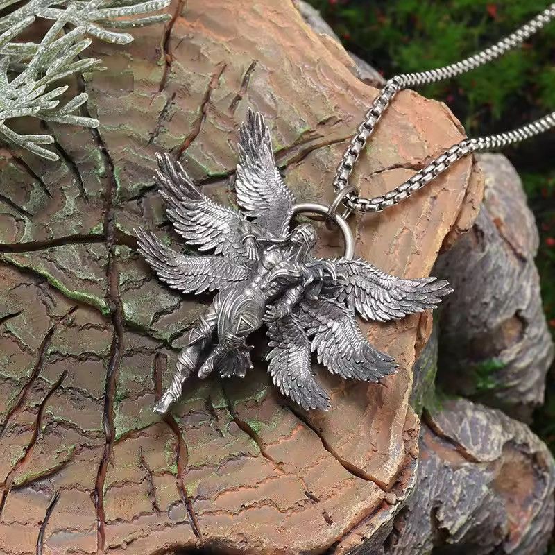Jewelry Warrior Angel Pendant Necklace Size ONE SIZE - 2 Thumbnail