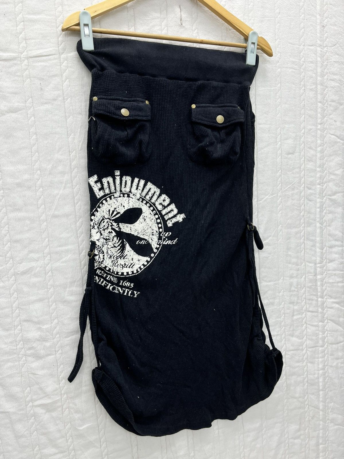 Japanese Brand × Vintage ARCHIVE🔥L.A GLITTER BONDAGE MIDI SKIRT ELASTIC Size 29" - 1 Thumbnail