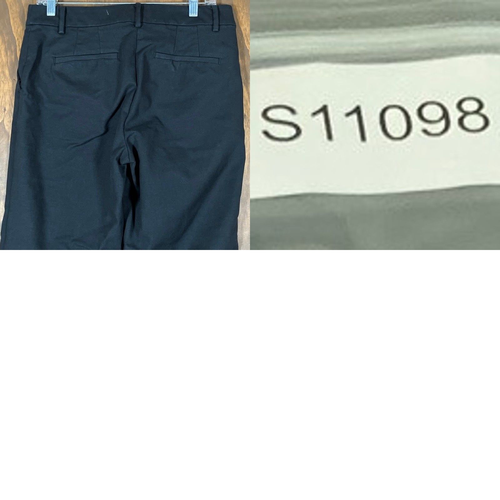 Loft LOFT Womens Pants Black The Riviera SlimMid Rise Curvy Cotton Blend Stretch 6 Dress Pants Office Workwear Size 28" / US 6 / IT 42 - 9 Thumbnail