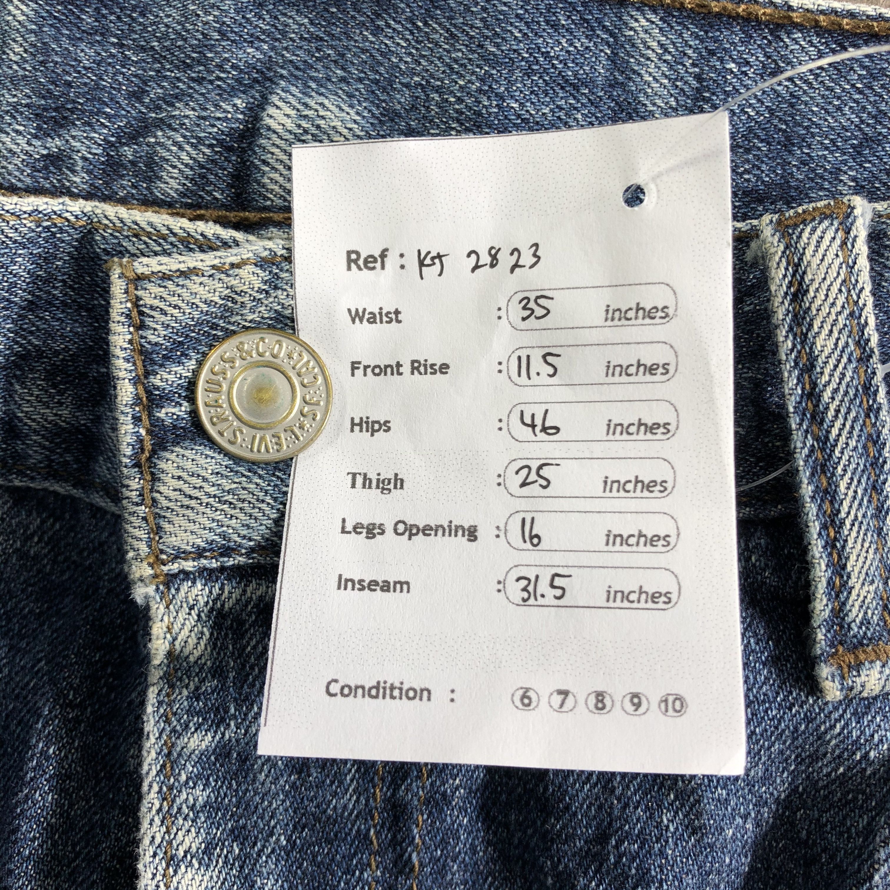 Levi's Vintage Levis 533 Jeans Ripped Denim KJ2823 Size US 35 - 12 Thumbnail