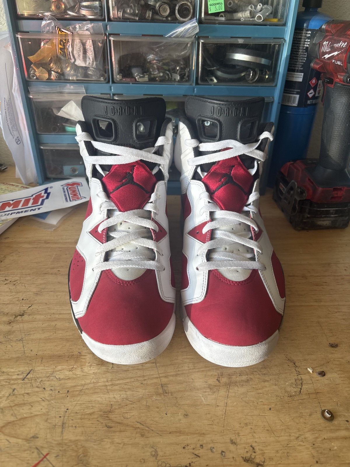 Jordan Brand × Nike Jordan 6 Carmine 2021 Size US 10 / EU 43 - 3 Thumbnail