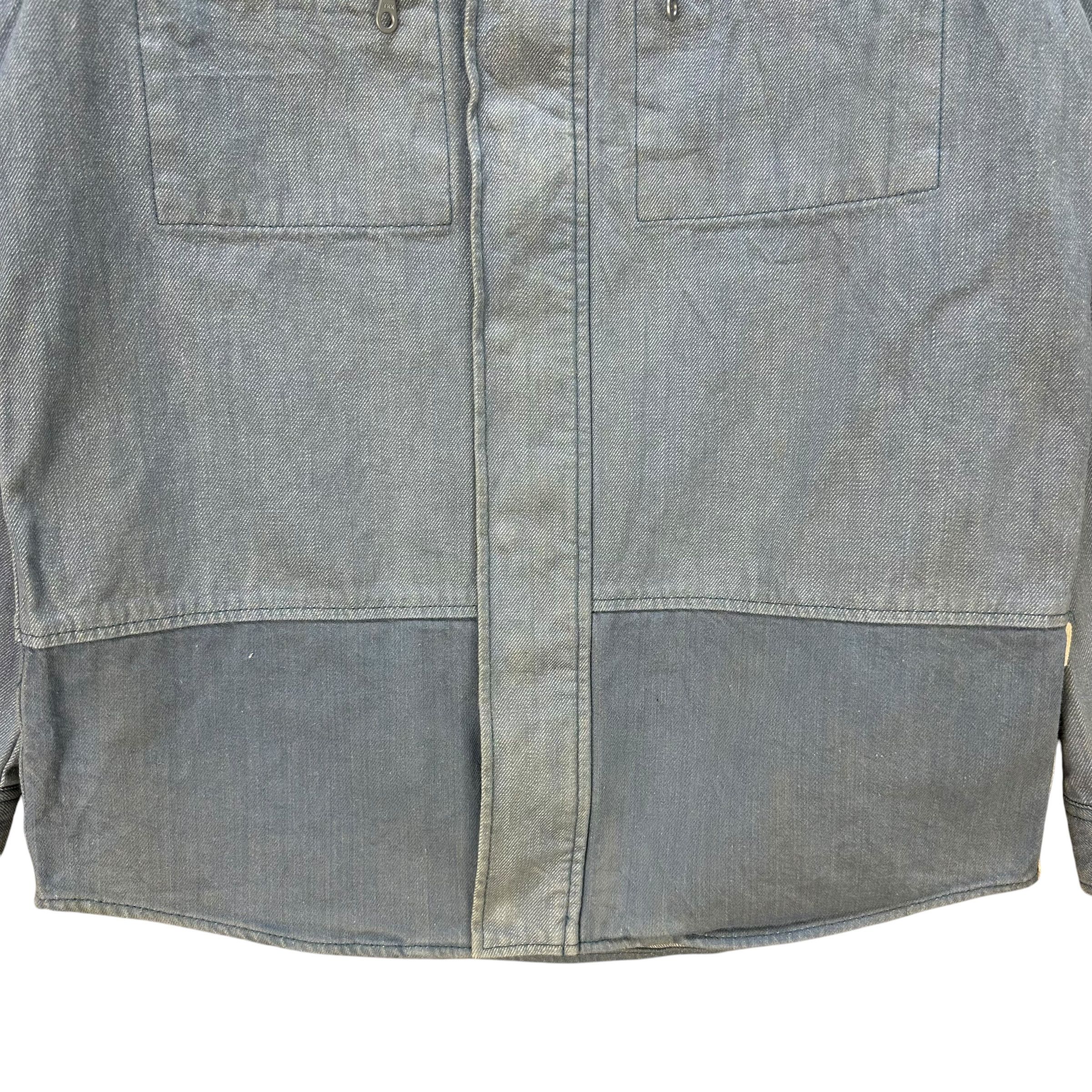 Marithe + Francois Girbaud Vintage MFG Stand Collar Selvedge Denim Jacket #A80-1918 Size US M / EU 48-50 / 2 - 3 Thumbnail