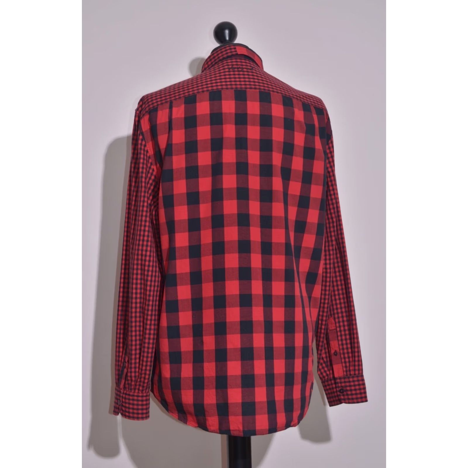 Desigual Desigual Shirt Button-Up Long Sleeve Casual XL Red Check Patchwork Button Up Mens XL Size US XL / EU 56 / 4 - 5 Thumbnail