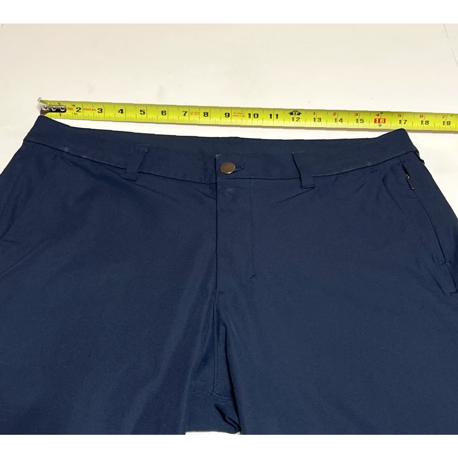 Lululemon Lululemon ABC Slim Trouser Pant Warpstreme Mens 34x31 Blue Chino Pants 5-Pocket Flat Front Moisture Wicking Breathable Size US 34 / EU 50 - 3 Thumbnail