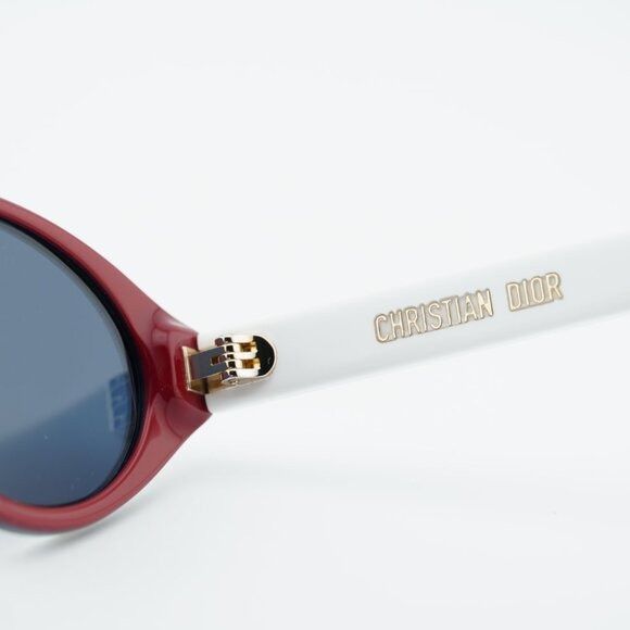 Dior Dior DIORPACIFIC R1F 50B0 Sunglasses White Oval Frame Size ONE SIZE - 3 Thumbnail