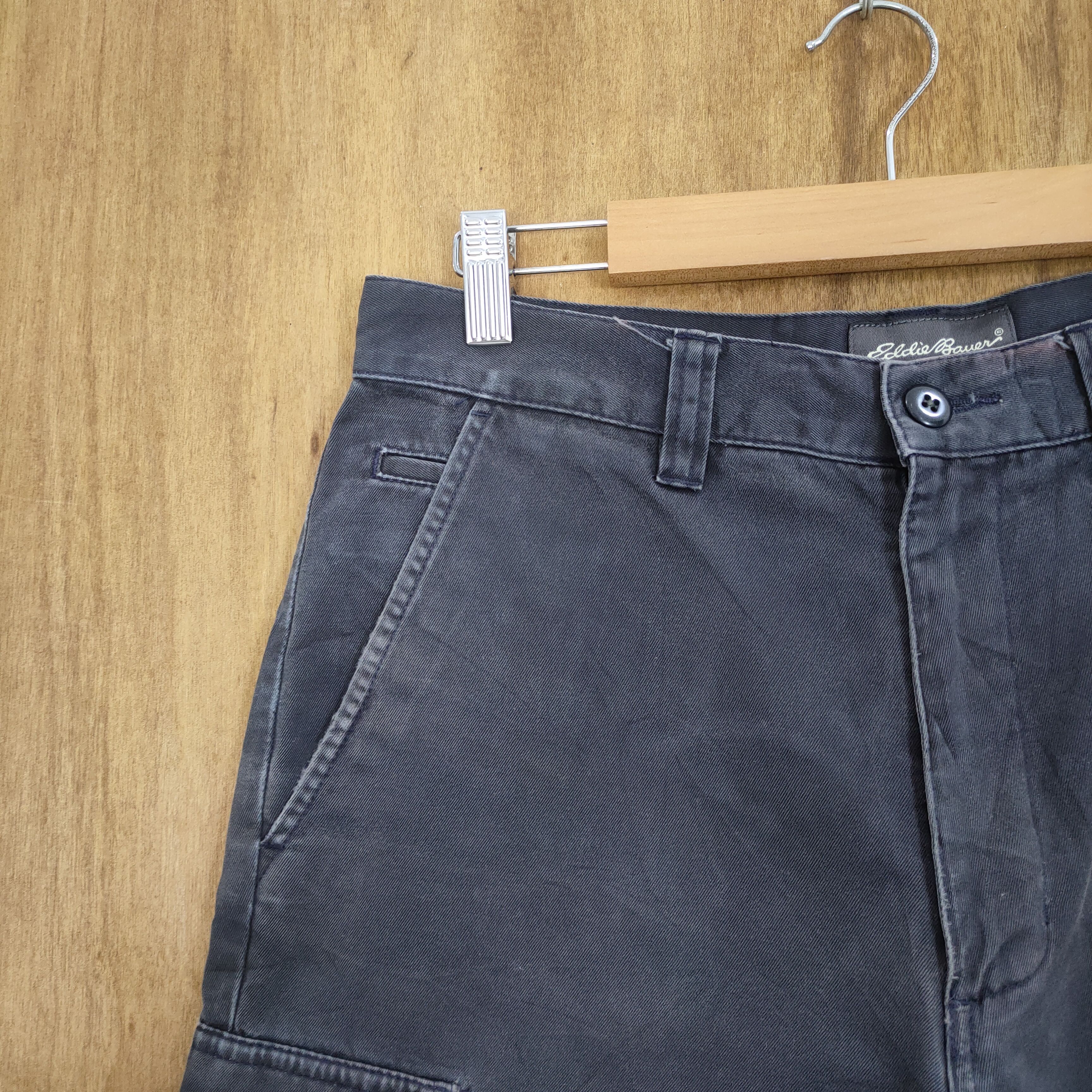 Eddie Bauer × Japanese Brand W30x30 VINTAGE EDDIE BAUER FADED BLUE CARGO PANTS Size US 30 / EU 46 - 6 Thumbnail