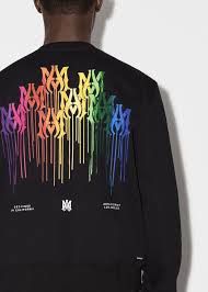 Amiri o1gr1nt1124 MA Drip Collage Crewneck Sweatshirt in Black Size US S / EU 44-46 / 1 - 3 Thumbnail