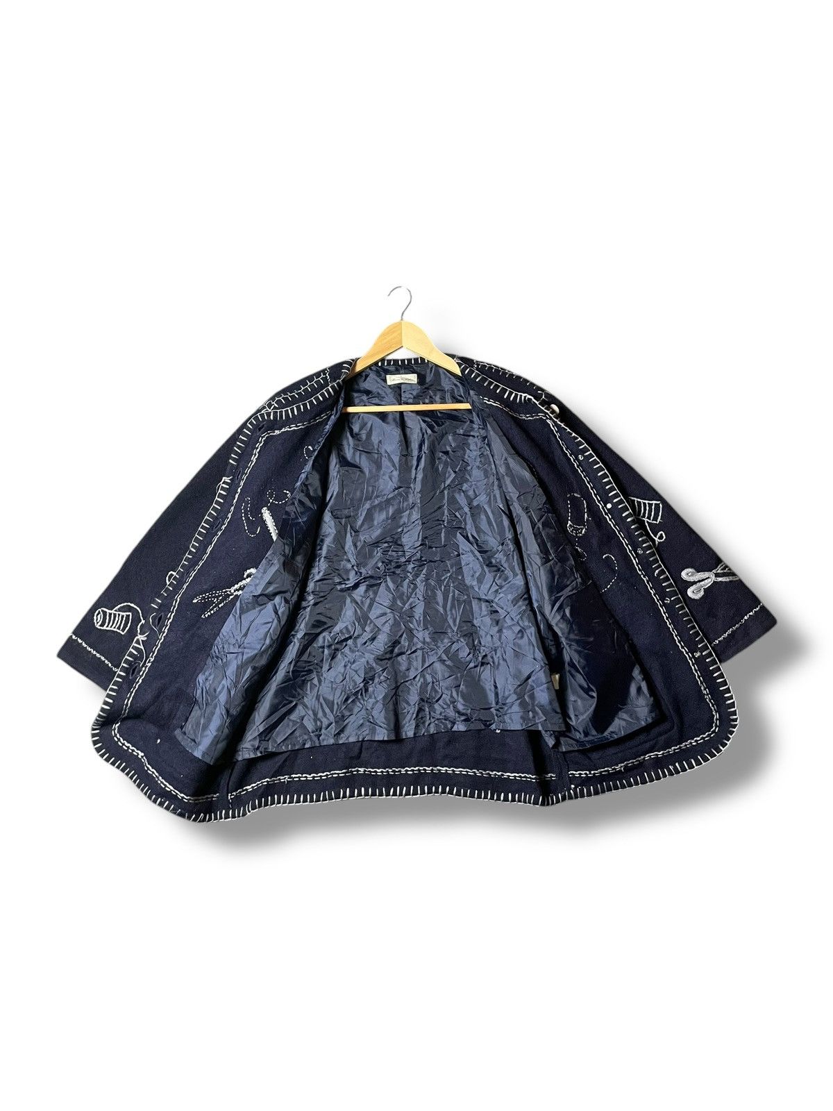 Japanese Brand × Vintage Japanese Handmade Bosom Wool Embroidered Jacket (28) Size US S / EU 44-46 / 1 - 5 Thumbnail