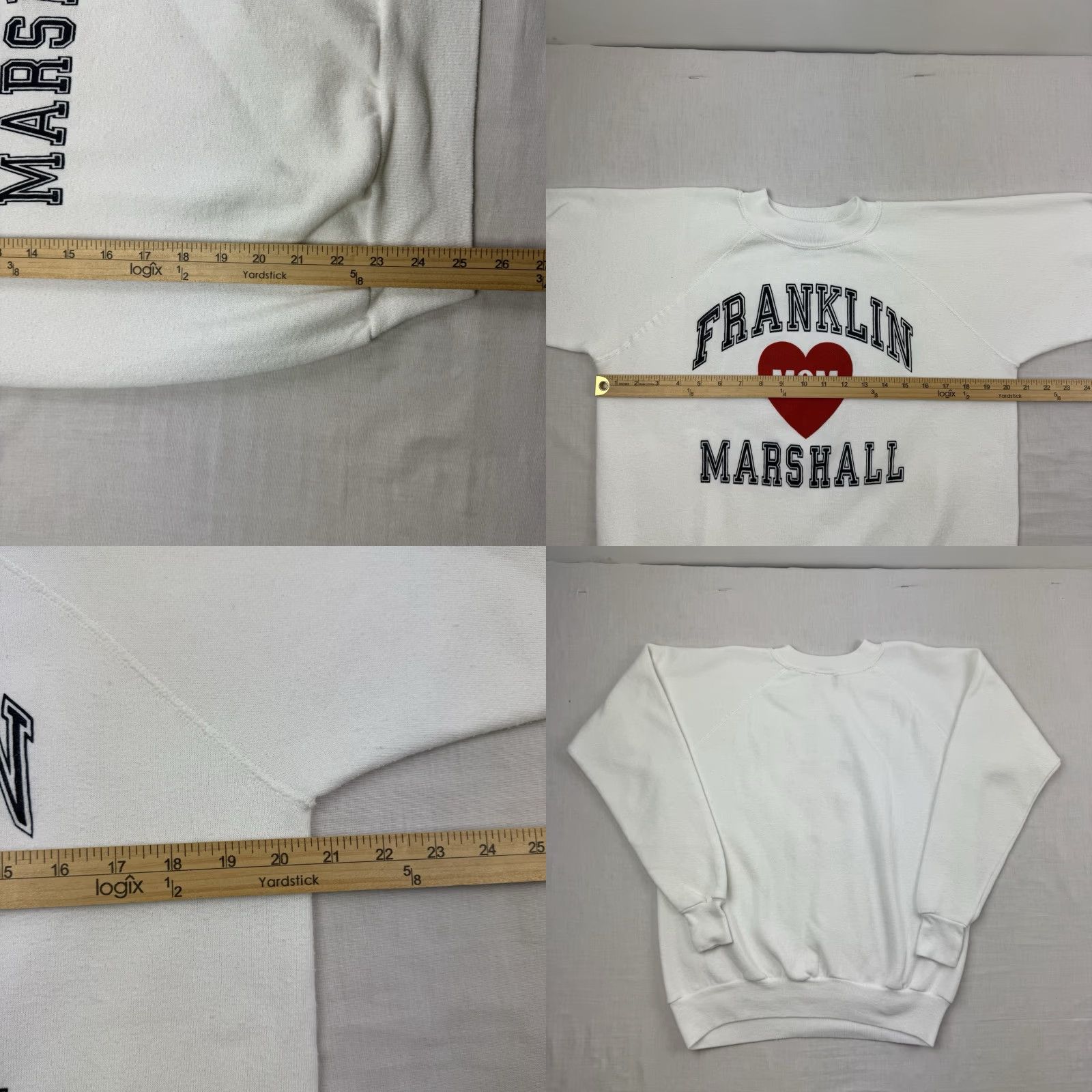 Jansport VINTAGE Franklin & Marshall College Sweatshirt Adult M White 80s USA Mom Mens Size US M / EU 48-50 / 2 - 8 Thumbnail