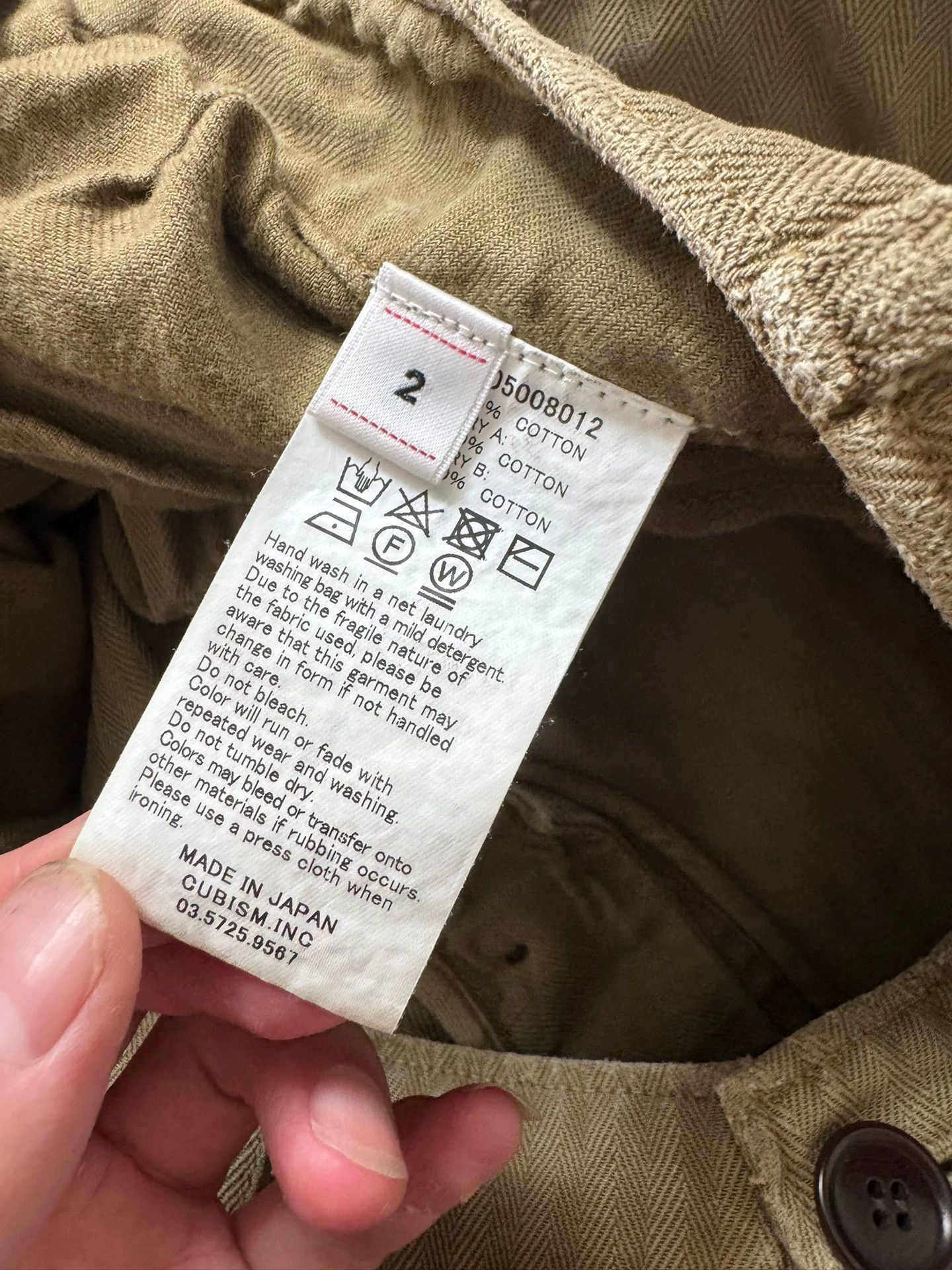 Visvim VISVIM 19AW Vets Crash Shorts Herringbone Patched Khaki Sz2 Size US 32 / EU 48 - 3 Thumbnail