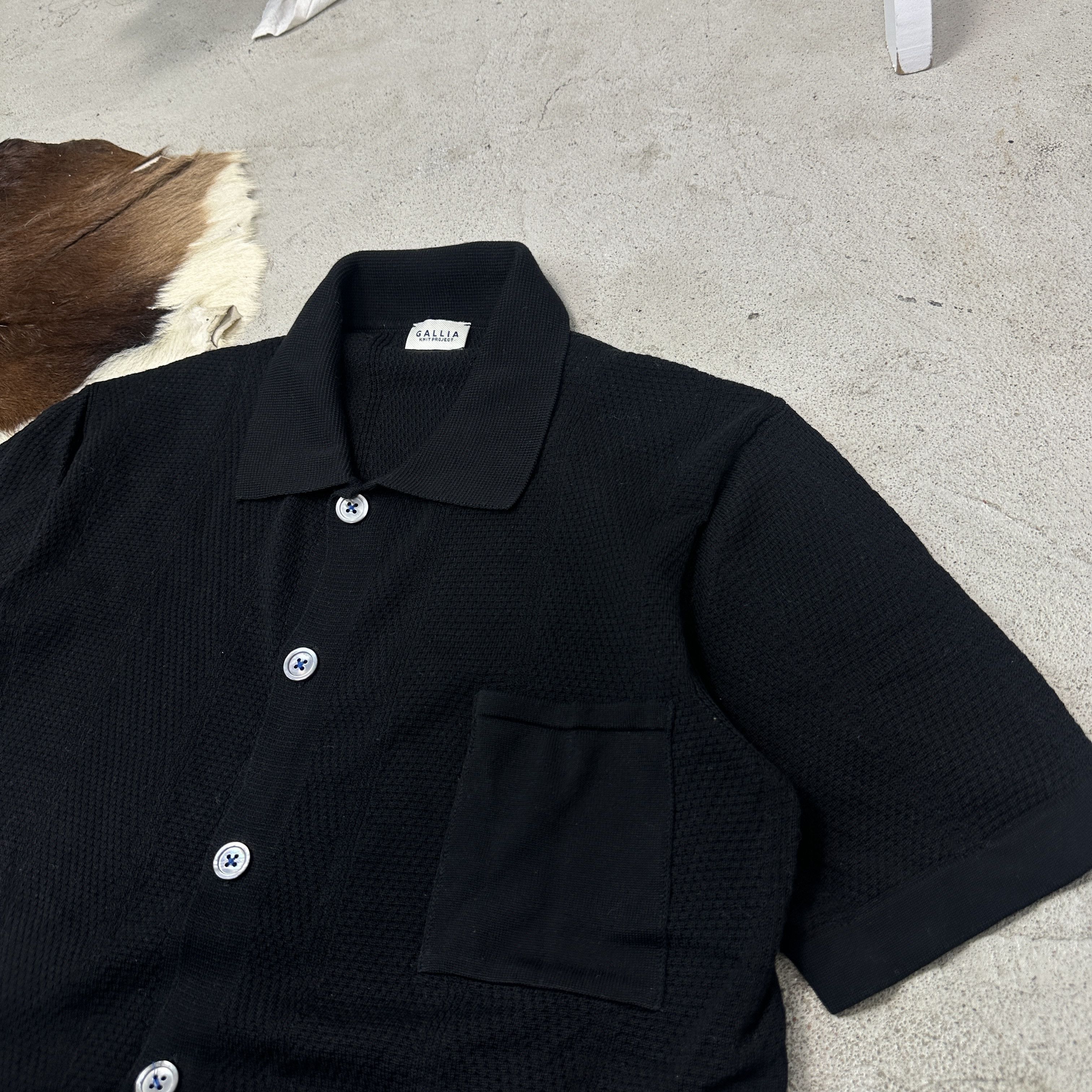 Vintage Vintage Old Money Short Sleeve Knit Overshirt Galiia Shirt Size US S / EU 44-46 / 1 - 3 Thumbnail