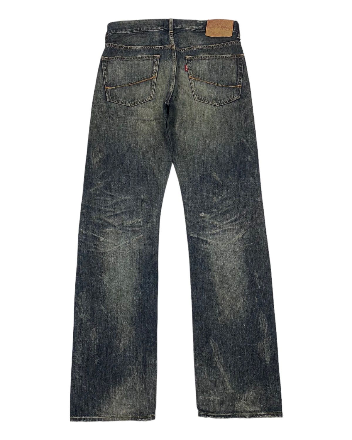 If Six Was Nine × Japanese Brand × Le Grande Bleu (L.G.B.) SOUL OF FREEDOM DISTRESSED DENIM JEANS RARE Size US 31 - 2 Thumbnail