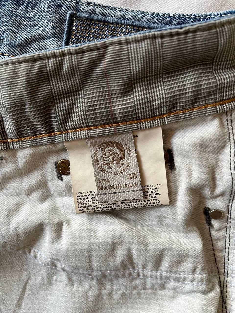 Diesel × Vintage Diesel Liv W30/L34 vintage women's distressed Y2K jeans Size 30" / US 8 / IT 44 - 9 Thumbnail