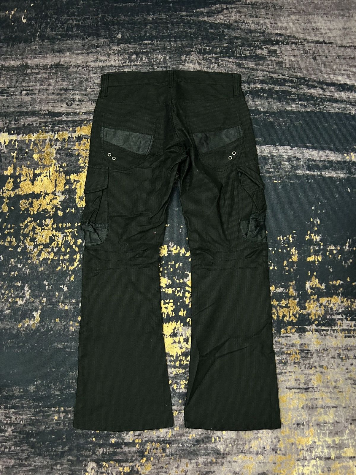 Beauty Beast Edge Rupert Difference Cargo Herringbone Flare Pants Size US 31 - 11 Thumbnail