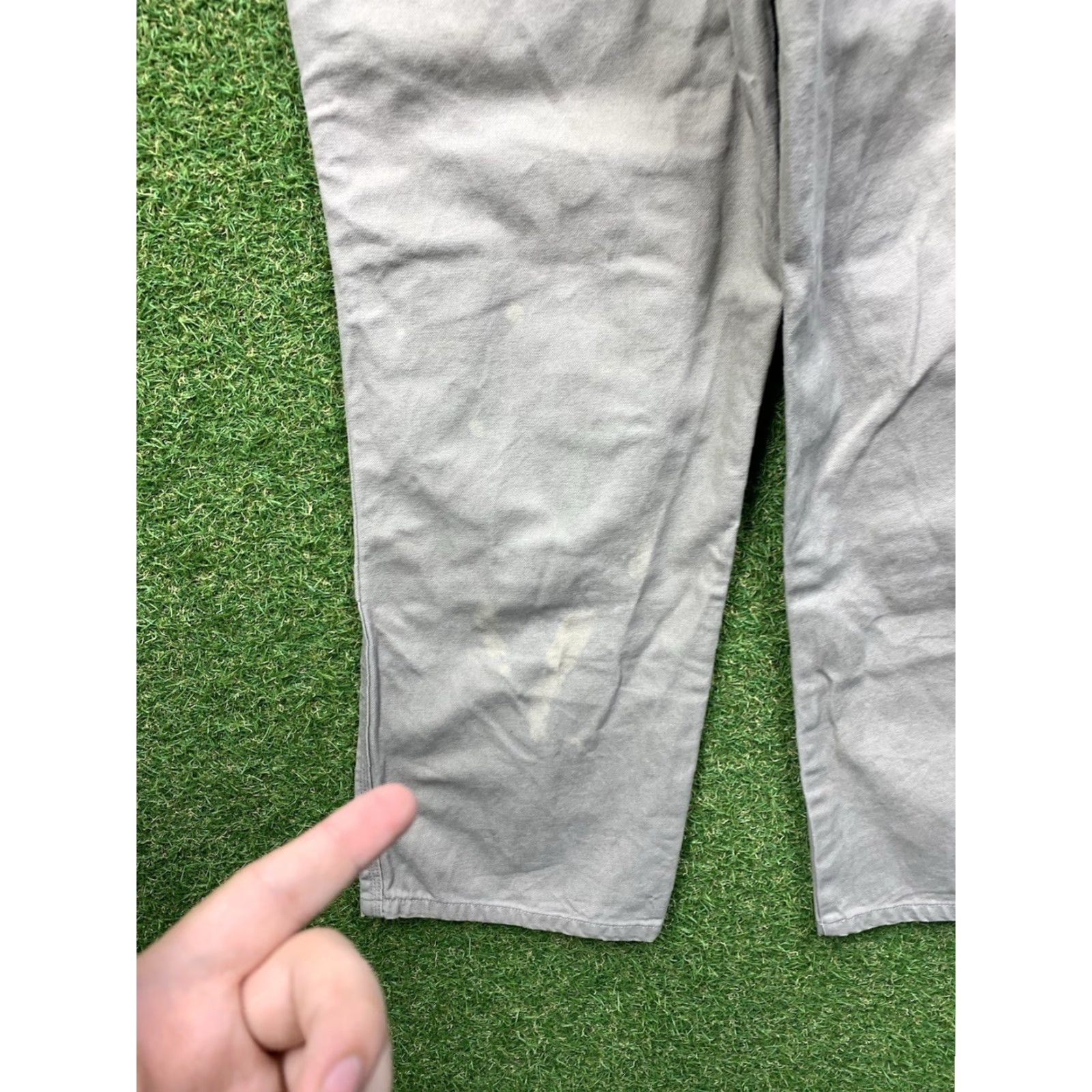 Doublet Bear River Workwear Pants Mens 36x32 Brown Double Knee Carpenter Cargo Work Pants Brown 90s Army Outdoor Mens Size US 36 / EU 52 - 4 Thumbnail