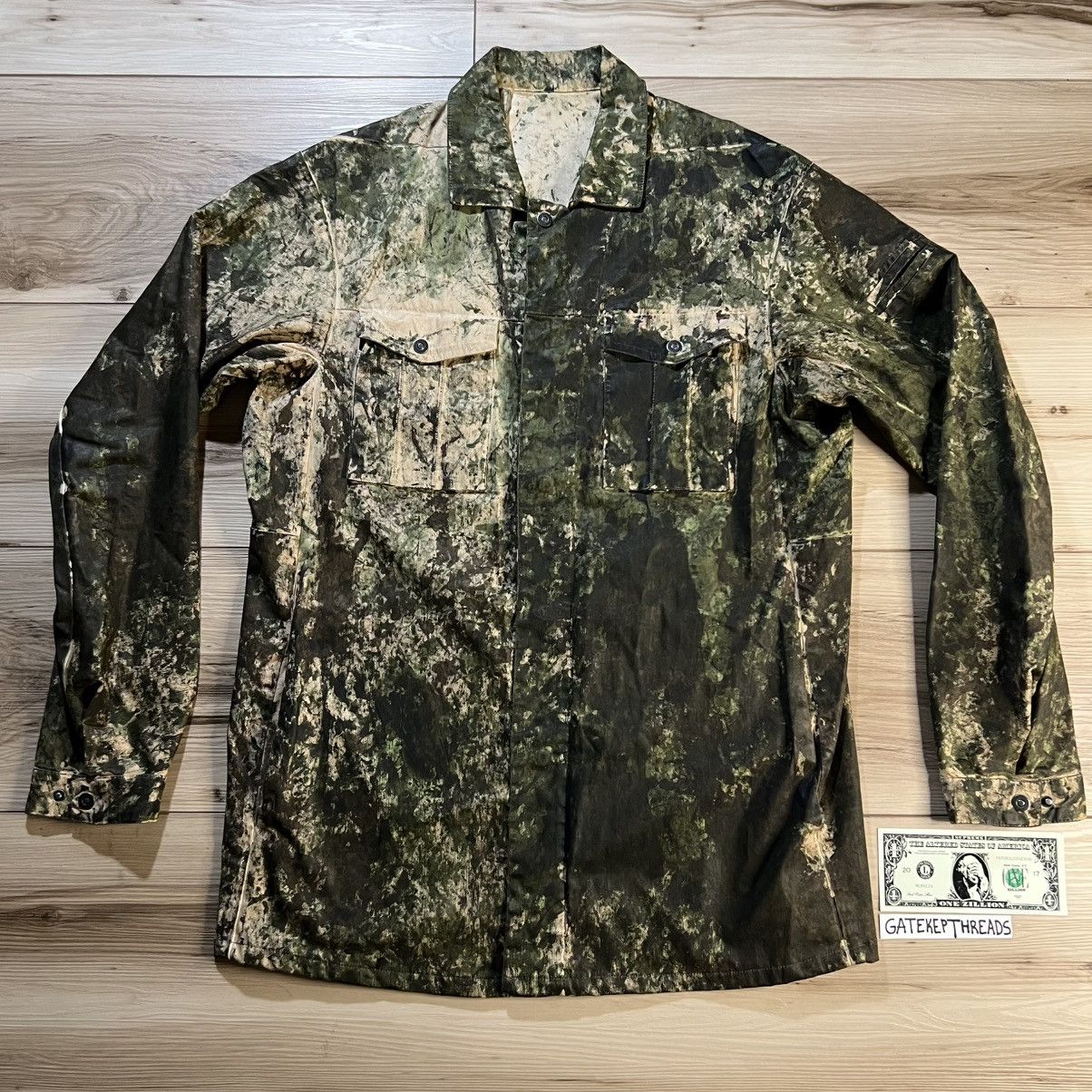 11 By Boris Bidjan Saberi 11 by Boris Bidjan Saberi Green Woodland Camo Jacket Size US L / EU 52-54 / 3 - 1 Thumbnail