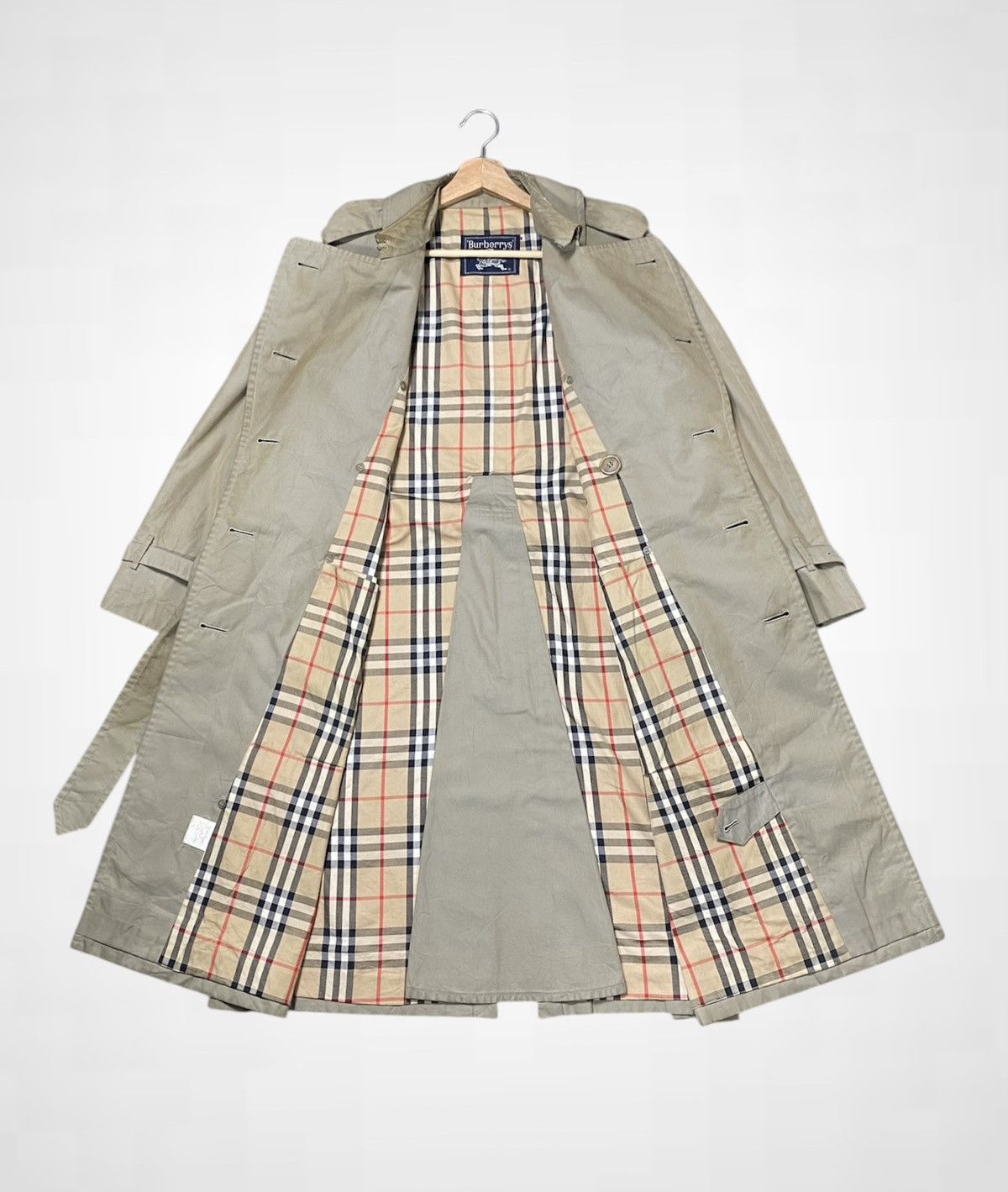 Burberry Vintage Burberry Nova Check Long Coats Size M / US 6-8 / IT 42-44 - 1 Thumbnail