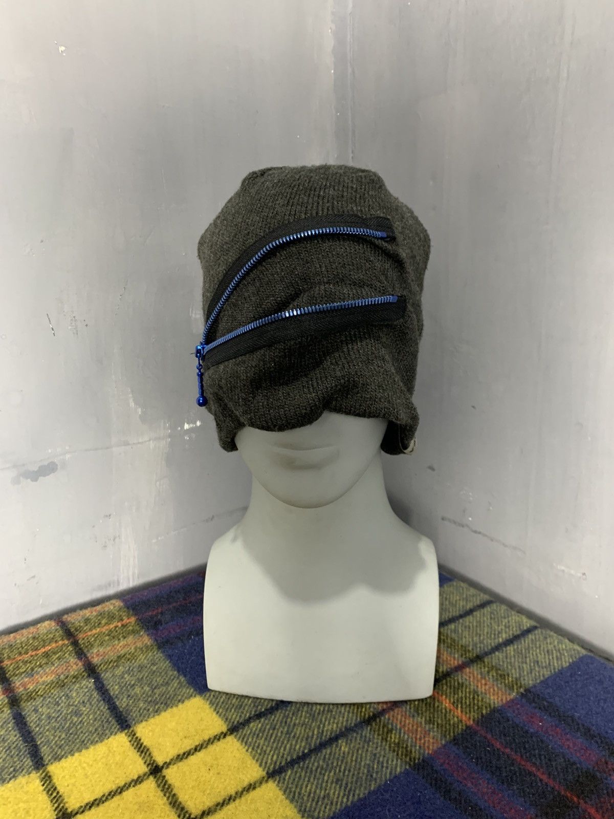 Japanese Brand Beams big beanie zipper beanie hats rare Size ONE SIZE - 2 Thumbnail