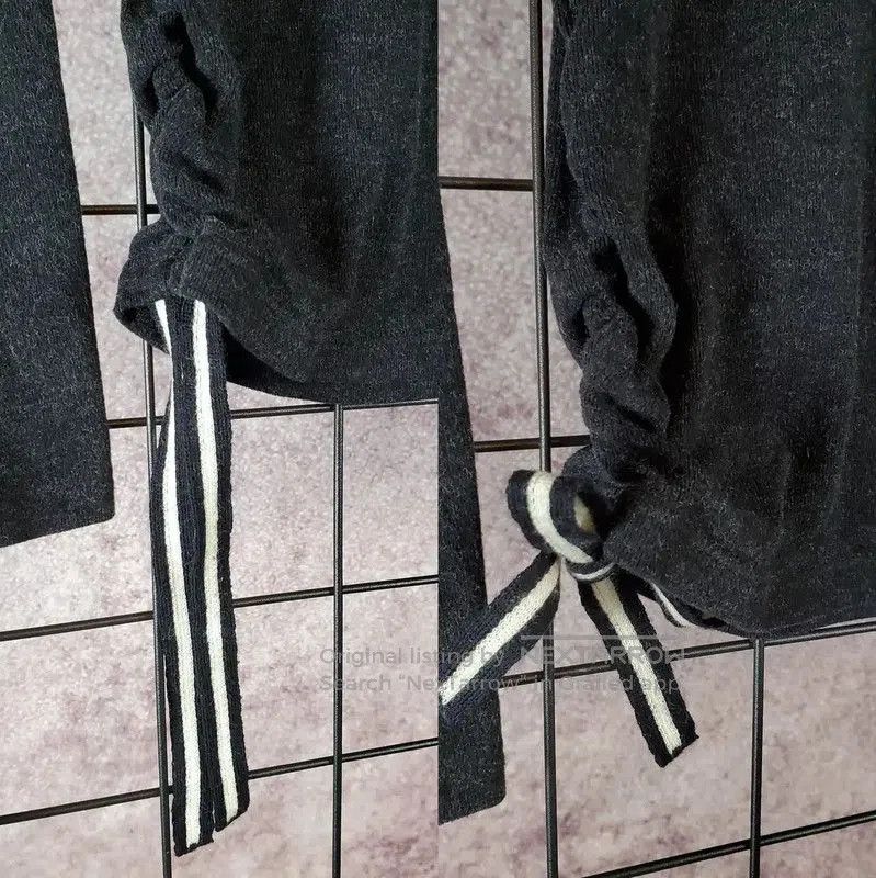 Burberry Burberry Black Gray Wool Blend Long Sleeve Sweater. Size XS / US 0-2 / IT 36-38 - 5 Thumbnail