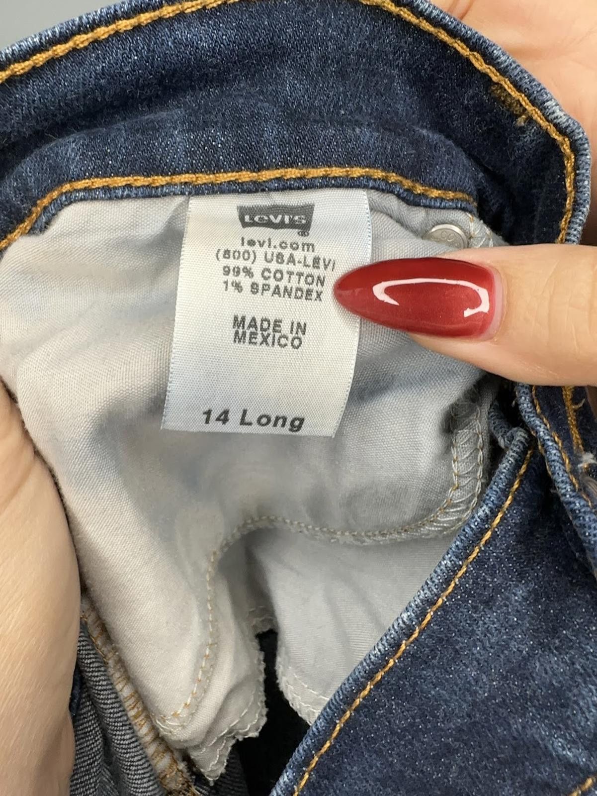Levi's Levi's 505 Regular Fit Straight Leg Jeans - Sz. 14 Long Size 36" / US 14 / IT 50 - 8 Thumbnail