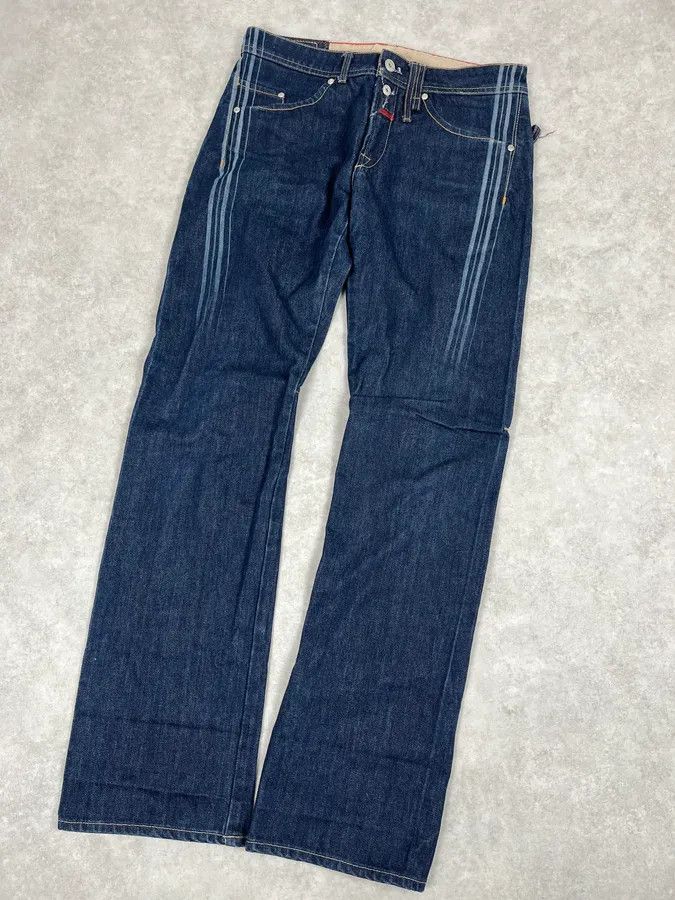 Marithe + Francois Girbaud 2000s Marithé + François Girbaud Large Navy Denim Jeans Size US 30 / EU 46 - 5 Thumbnail