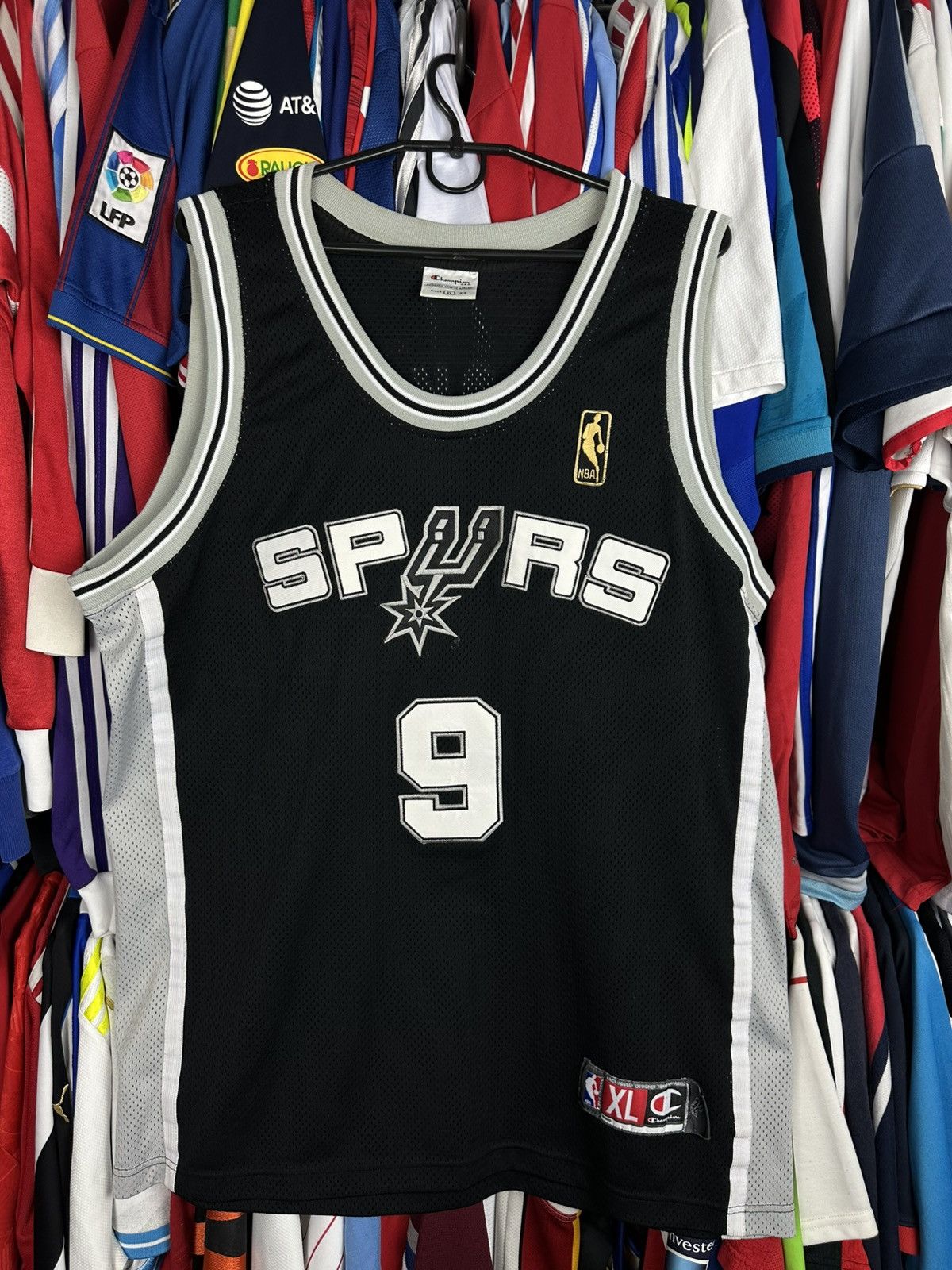Vintage San Antonio Spurs Parker #9 NBA Champion Jersey