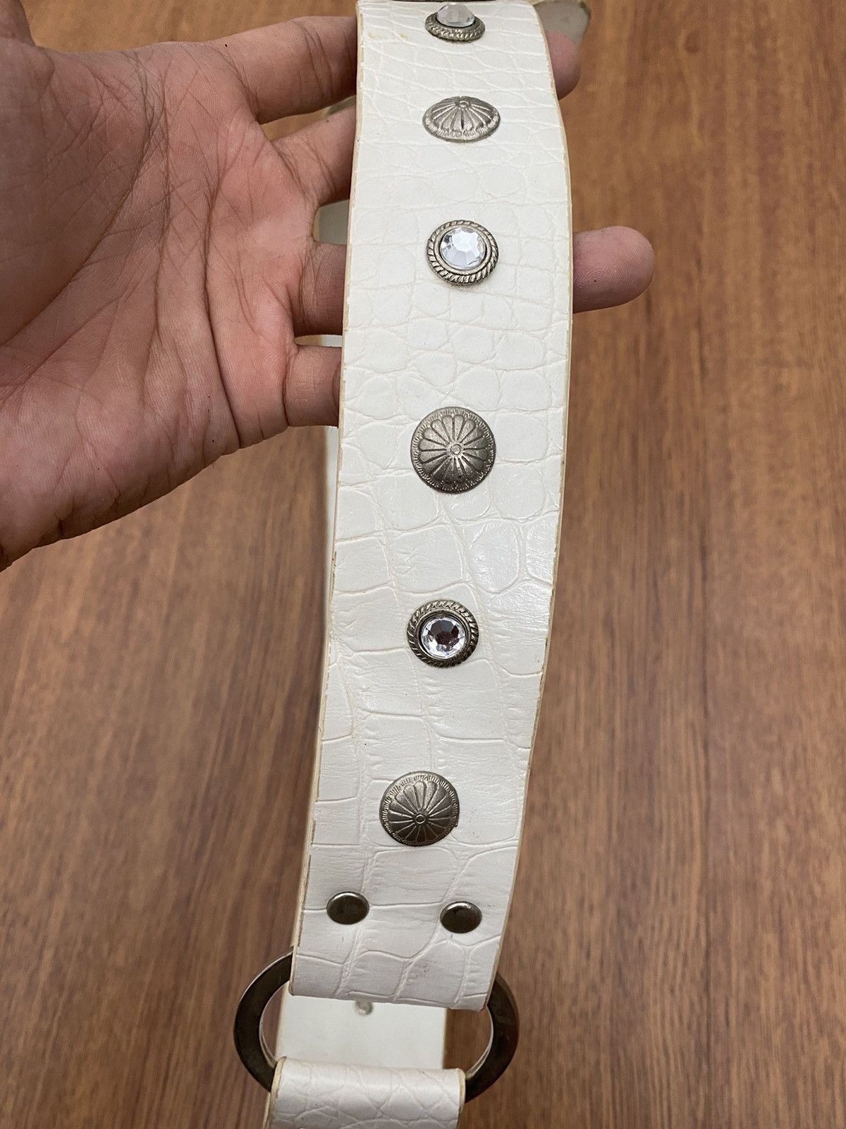 If Six Was Nine × Japanese Brand × Le Grande Bleu (L.G.B.) Wide studded crystal belt Size ONE SIZE - 6 Thumbnail