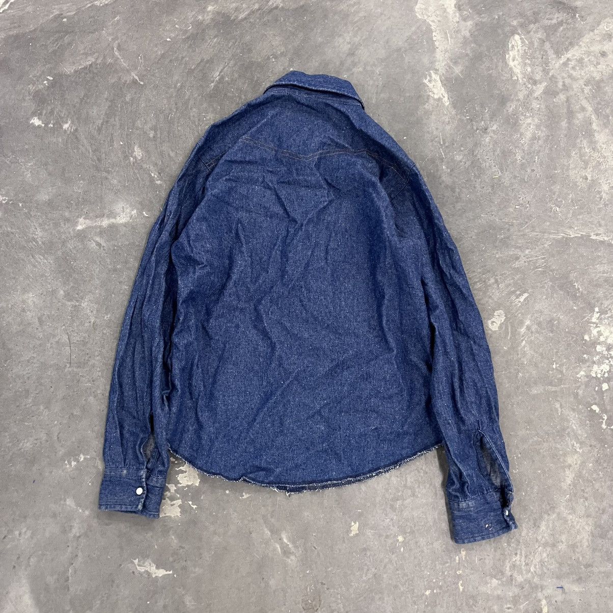 Vintage × Wrangler Crazy vintage wrangler Jean Pearl snap button up XL denim Size US XL / EU 56 / 4 - 6 Thumbnail