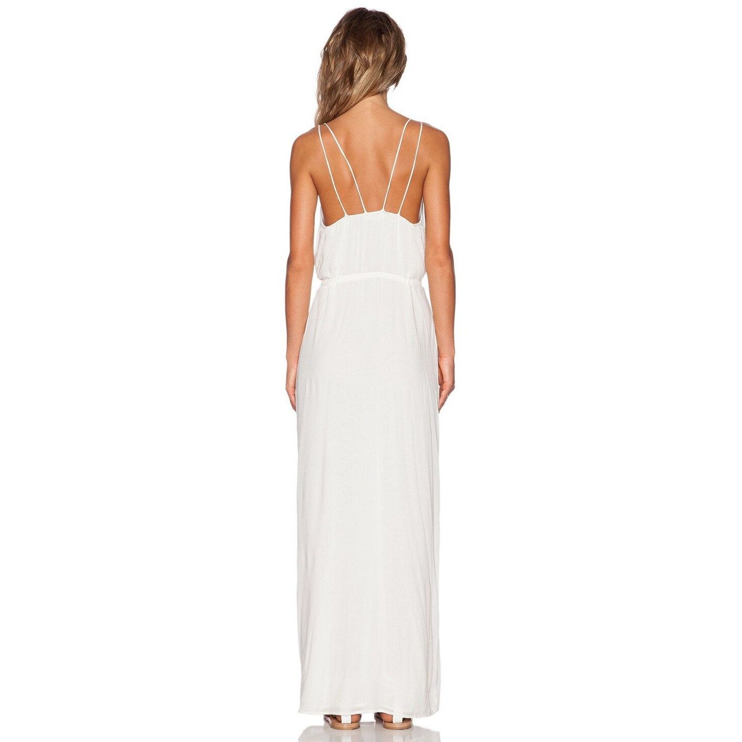 Paige Paige Lyssa White Maxi Dress Size M / US 6-8 / IT 42-44 - 3 Thumbnail