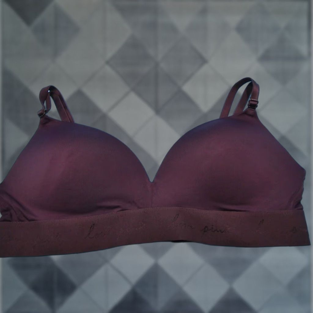 Victorias Secret 36B Wear Everywhere Wireless Push Up Bra Purple Plum Lingerie, Women's