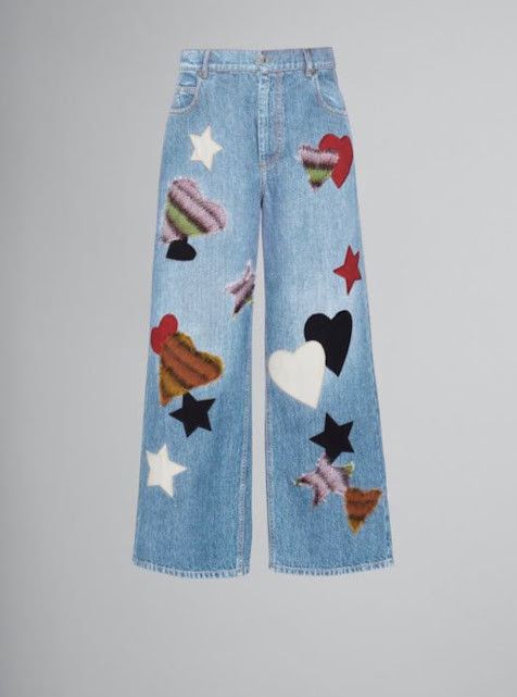 o1w1db10524 Patch Jeans in Blue