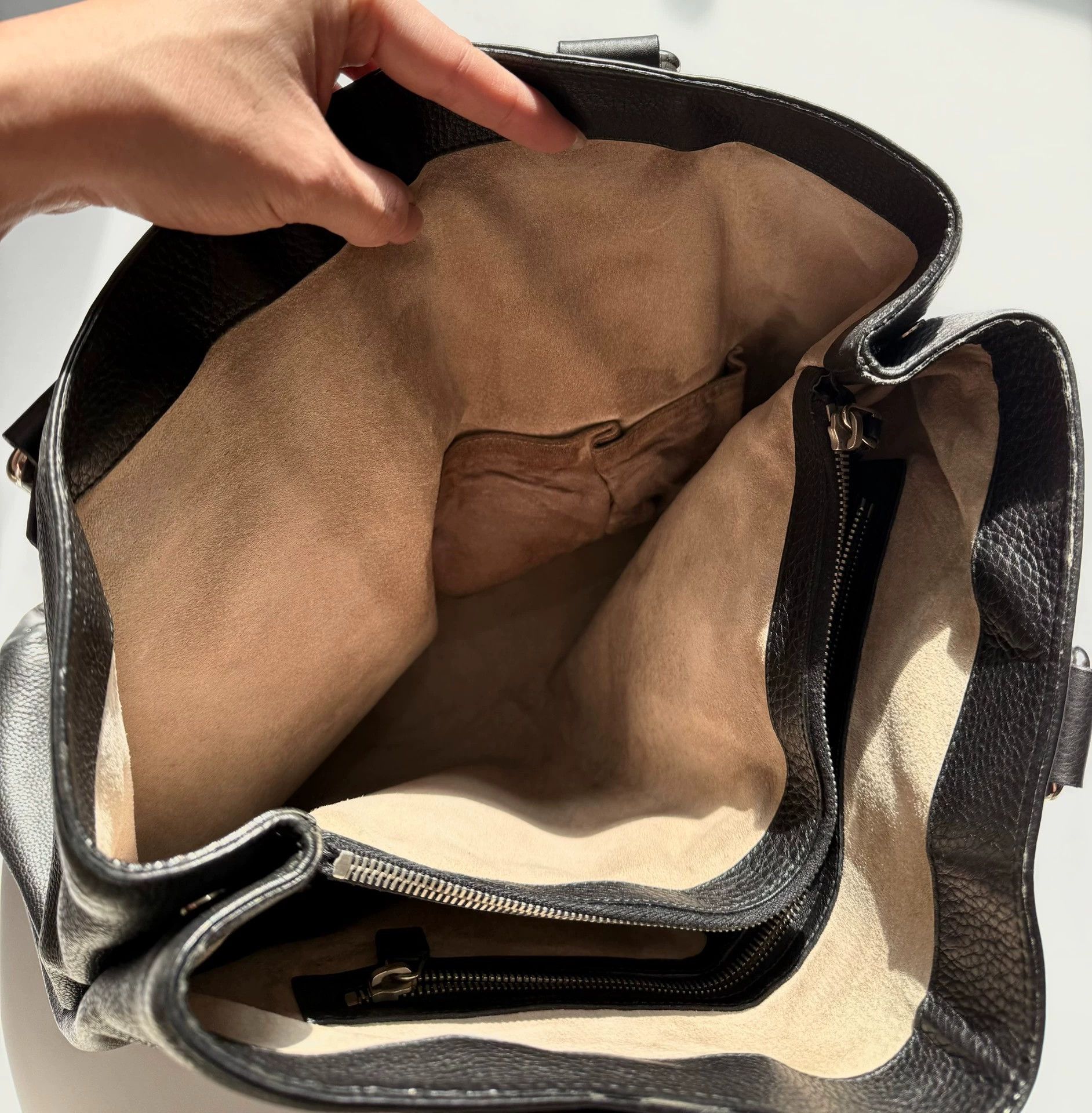 Gucci Gucci Thick Leather Tote Bag 45x40 Size ONE SIZE - 5 Thumbnail