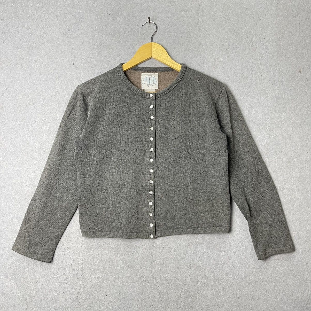agnes b. Agnès b. Snap Button Cropped Cardigan Jacket Size S / US 4 / IT 40 - 1 Thumbnail