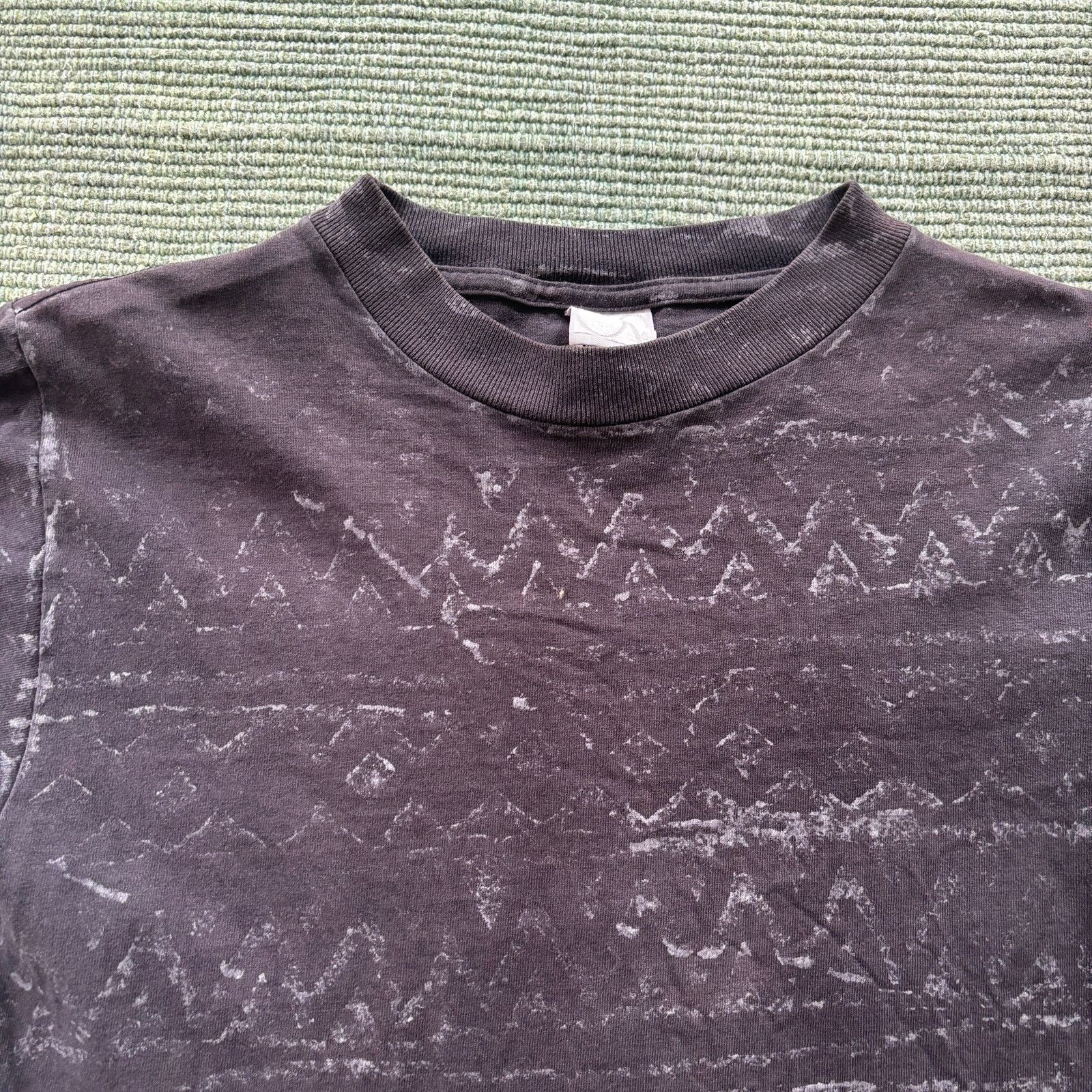 Ocean Pacific × Vintage 80s Vintage Ocean Pacific Faded Black AOP Surf Tee Size US M / EU 48-50 / 2 - 2 Thumbnail