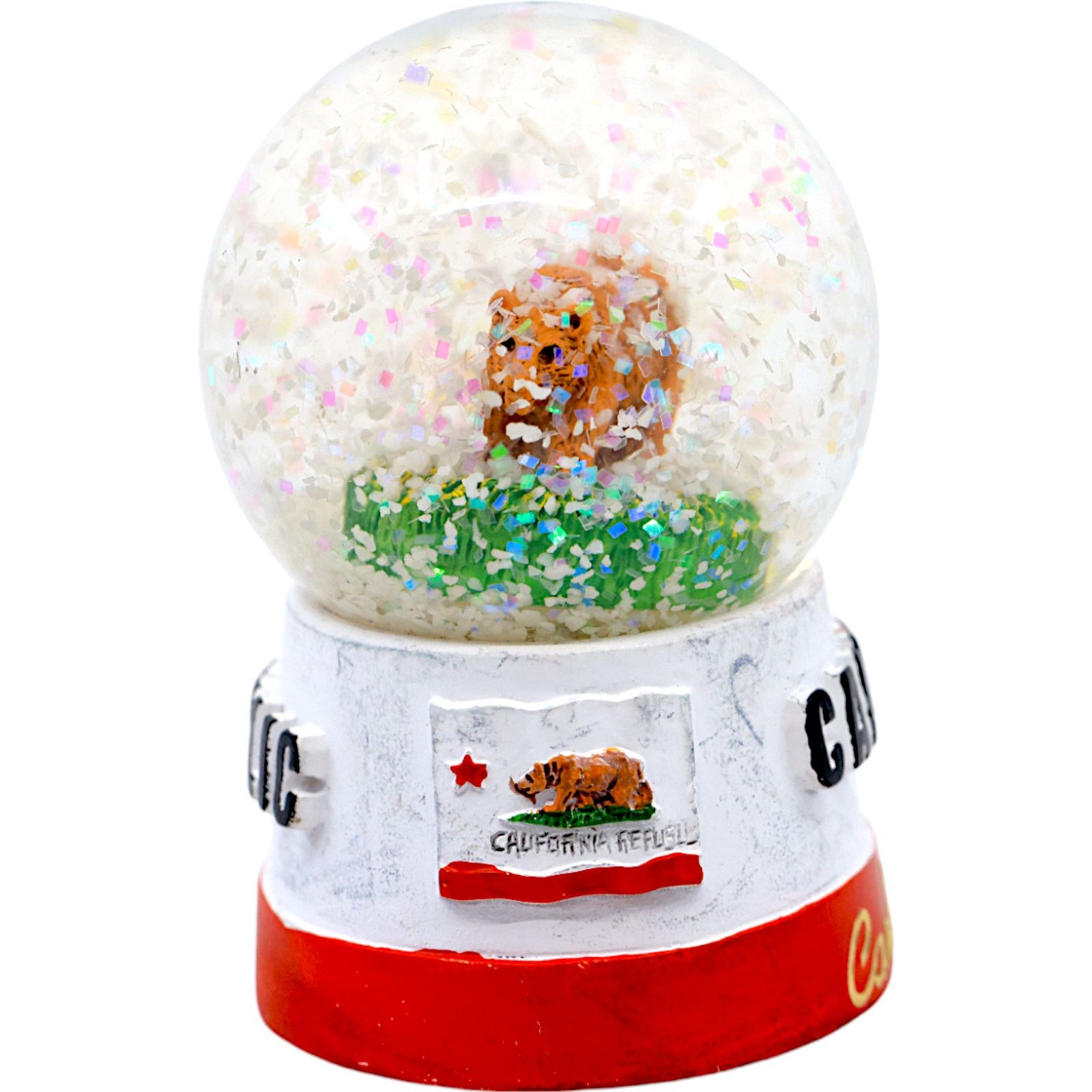 California Republic Carlsbad California Republic Flag Grizzly Bear Snow Globe Size ONE SIZE - 3 Thumbnail