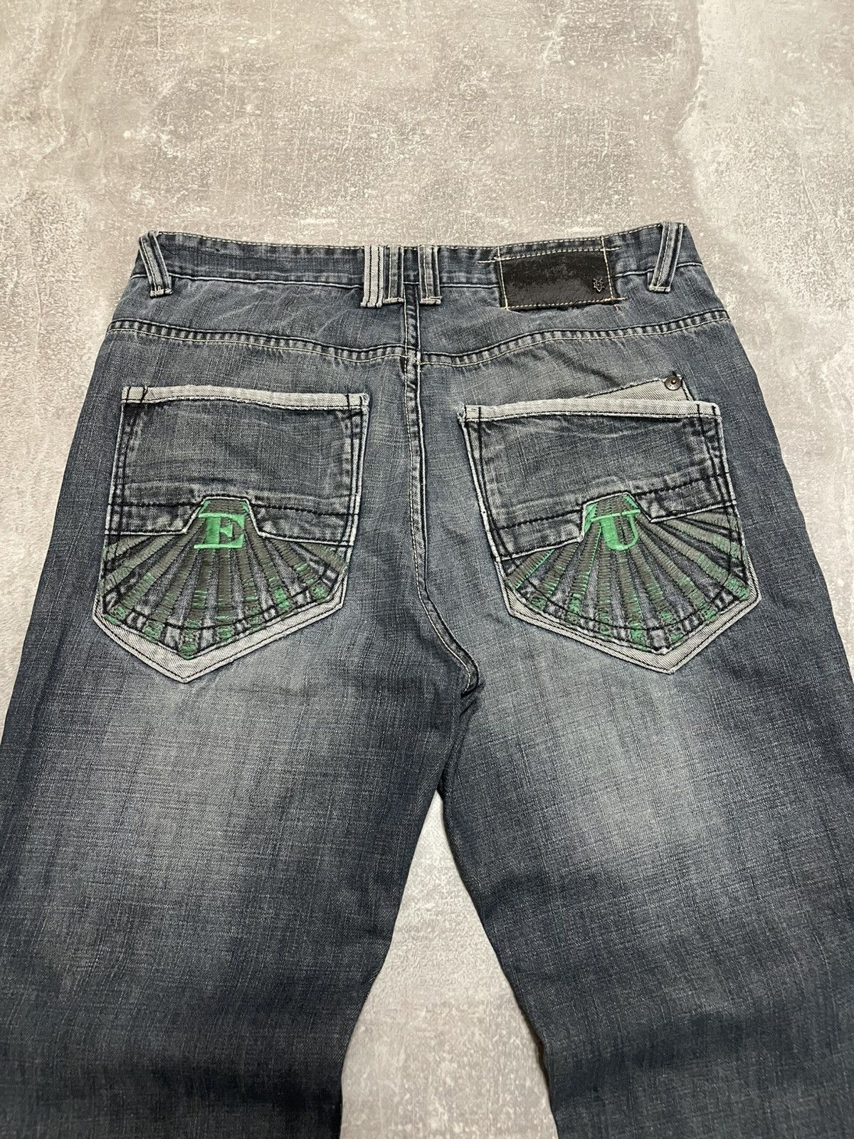 Ecko Unltd. Vintage Ecko Unlimited Buggy Distressed Rap Denim Jeans Size US 34 / EU 50 - 2 Thumbnail
