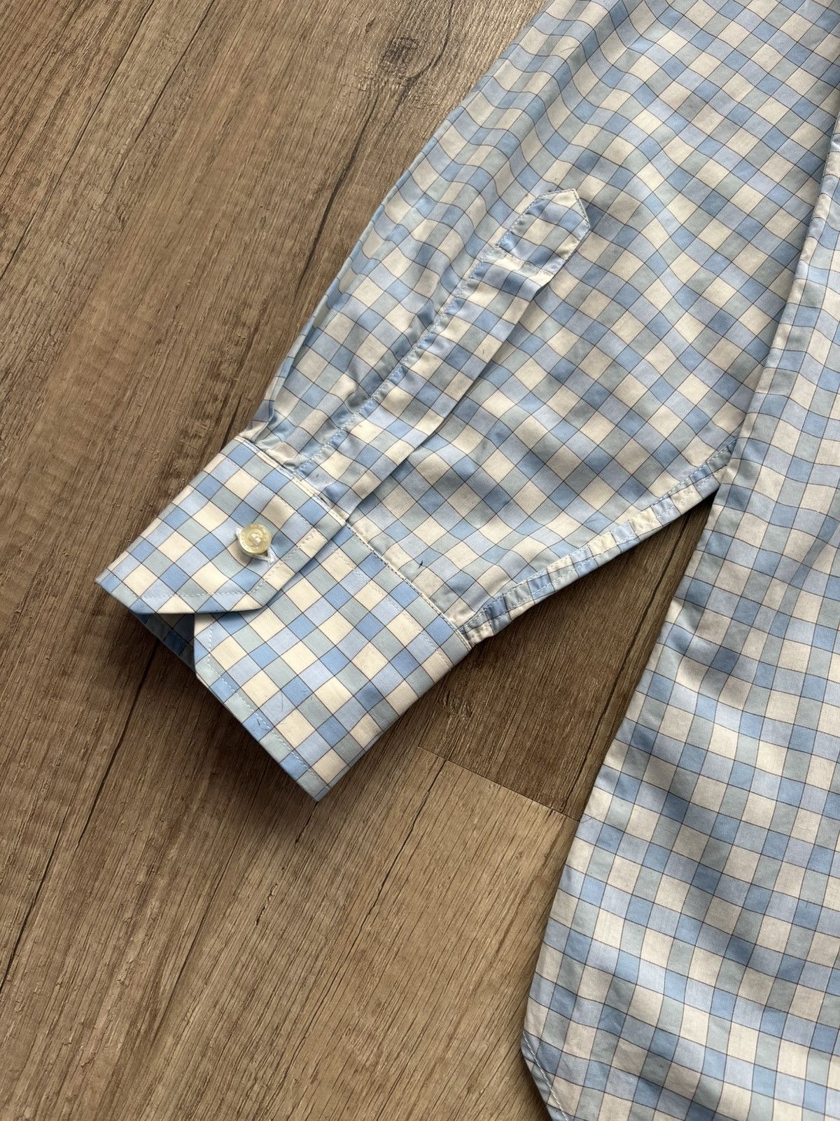 Etro × Vintage Etro Plaid Shirt Blue Men's Size 44 Size US S / EU 44-46 / 1 - 6 Thumbnail