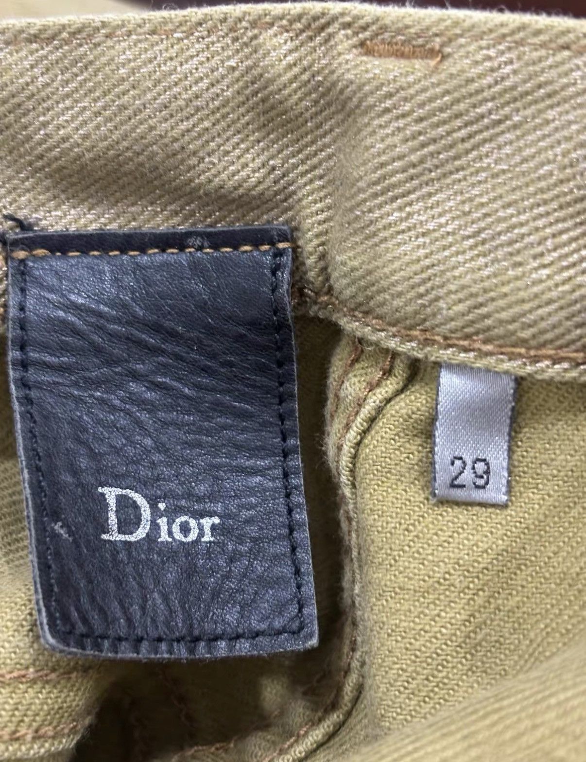 Dior Dior Hedi Slimane Era Gold Paint Jeans J2 Size US 29 - 6 Thumbnail